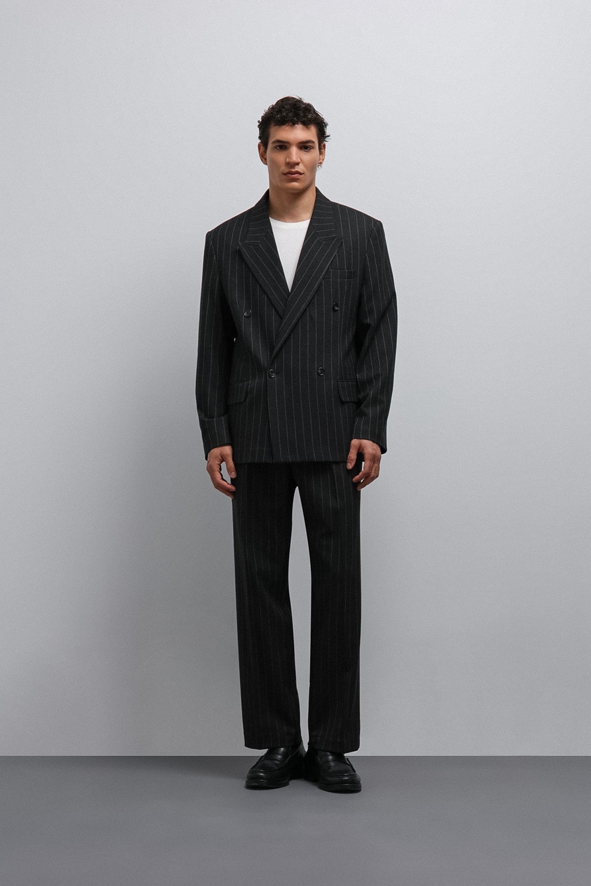 Antioch Striped Double-Breasted Men's Blazer