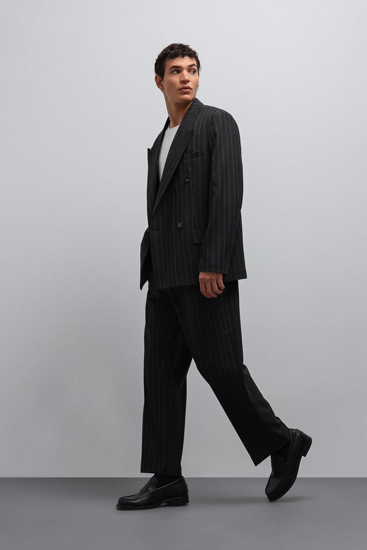 Antioch Striped Double-Breasted Men's Blazer
