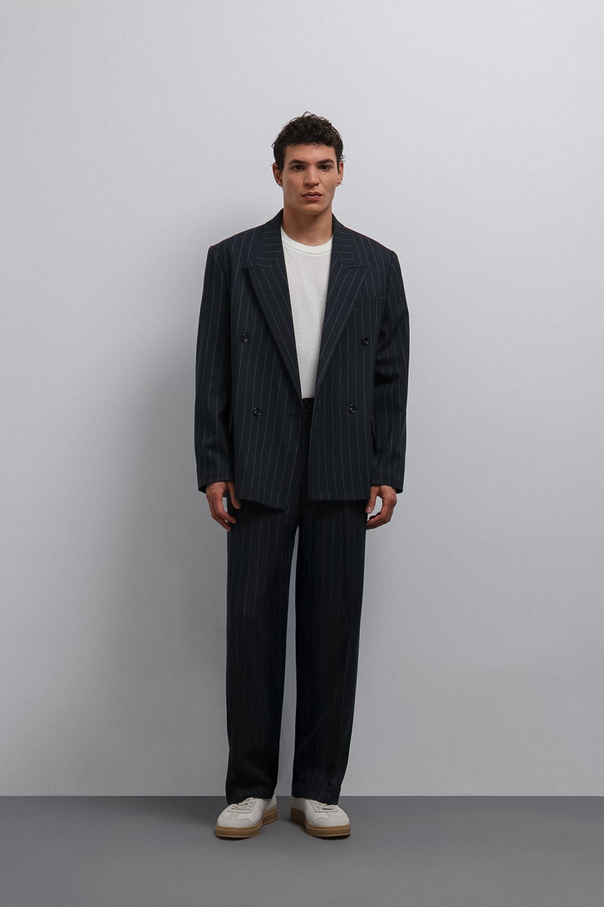 Antioch Striped Double-Breasted Men's Blazer