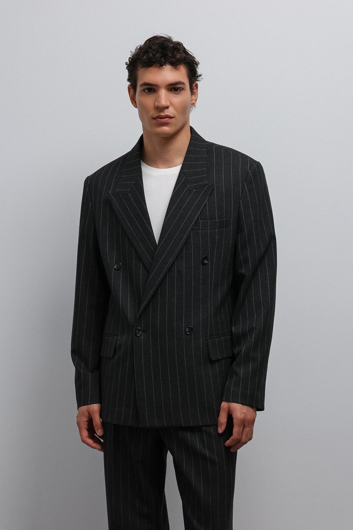 Antioch Striped Double-Breasted Men's Blazer