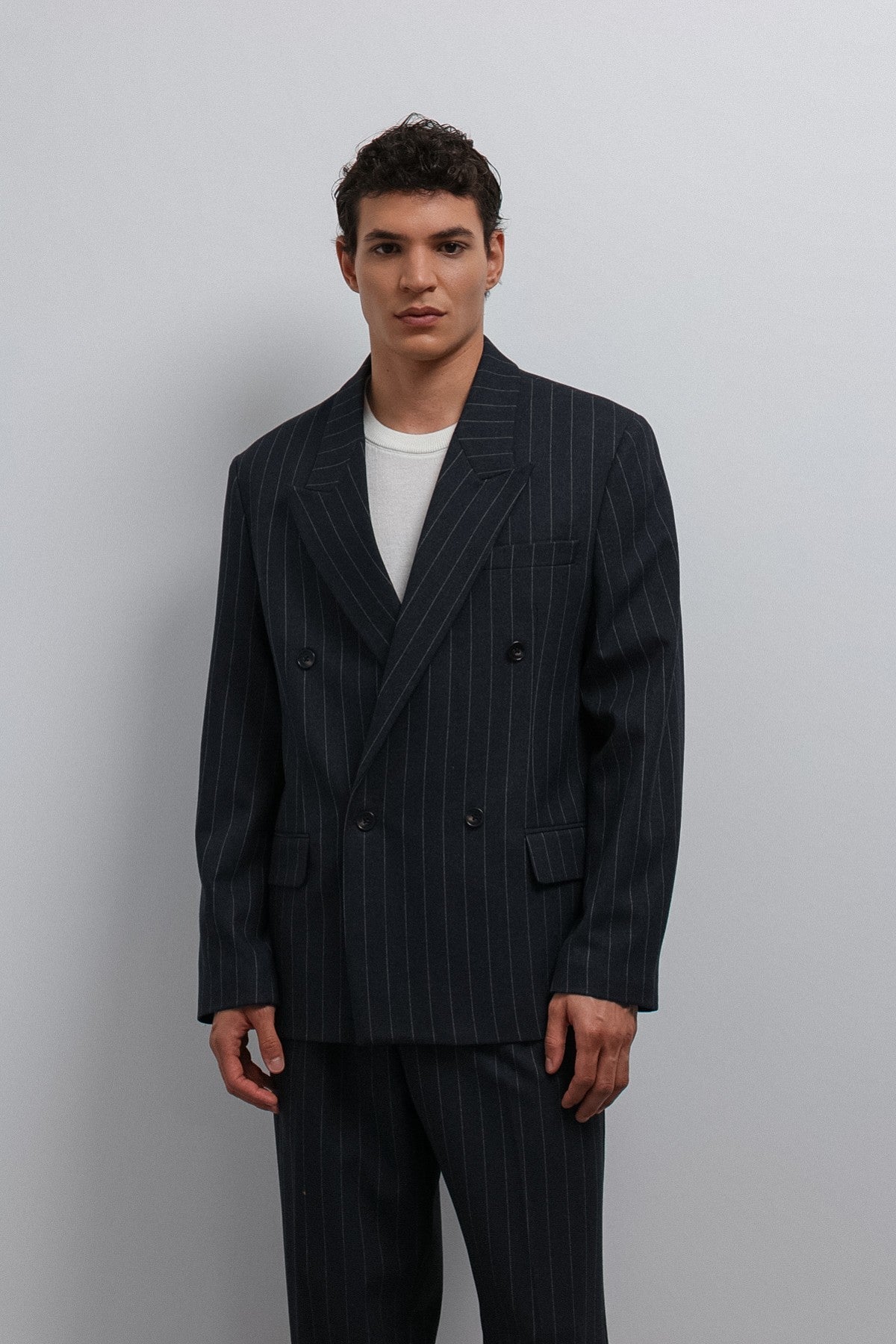 Antioch Striped Double-Breasted Men's Blazer