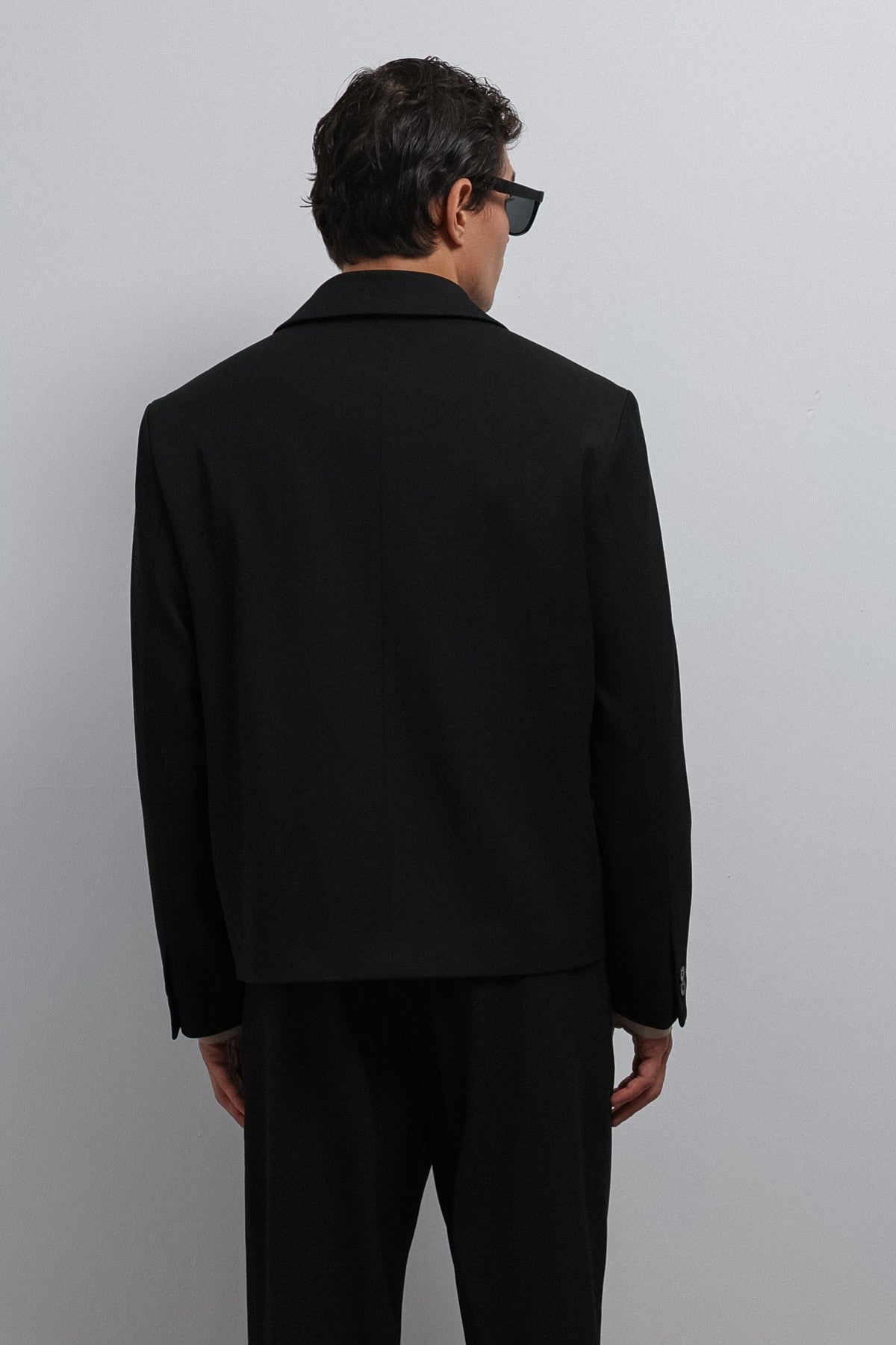 Antioch Kruvaze Relax Crop-Fit Blazer Jacket