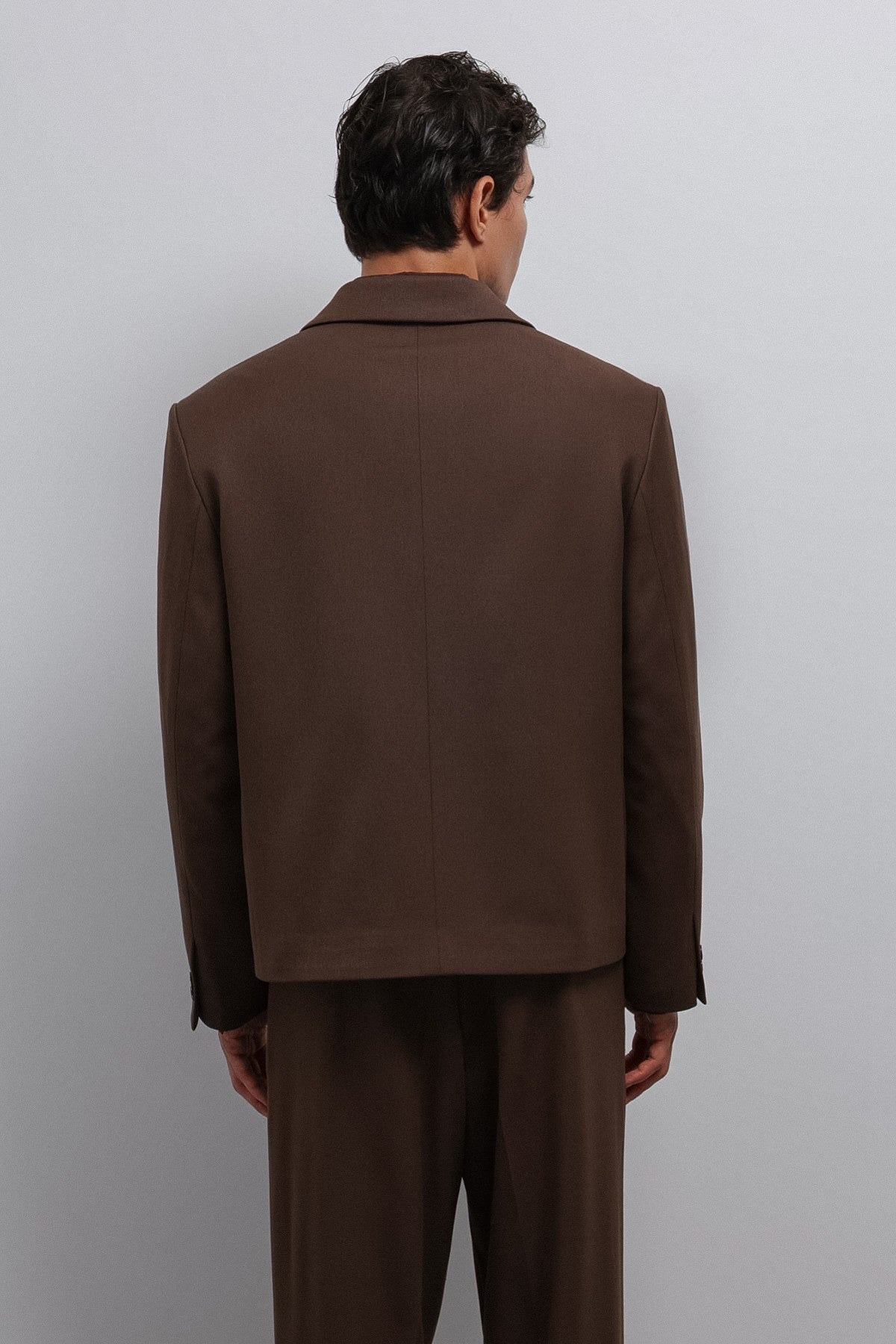 Antioch Kruvaze Relax Crop-Fit Blazer Jacket