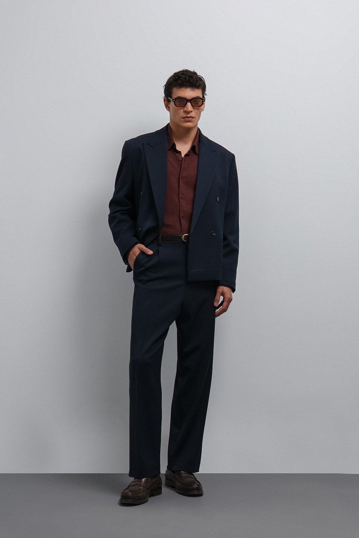 Antioch Kruvaze Relax Crop-Fit Blazer Jacket