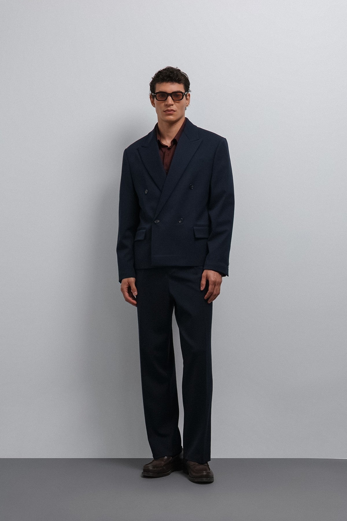 Antioch Kruvaze Relax Crop-Fit Blazer Jacket