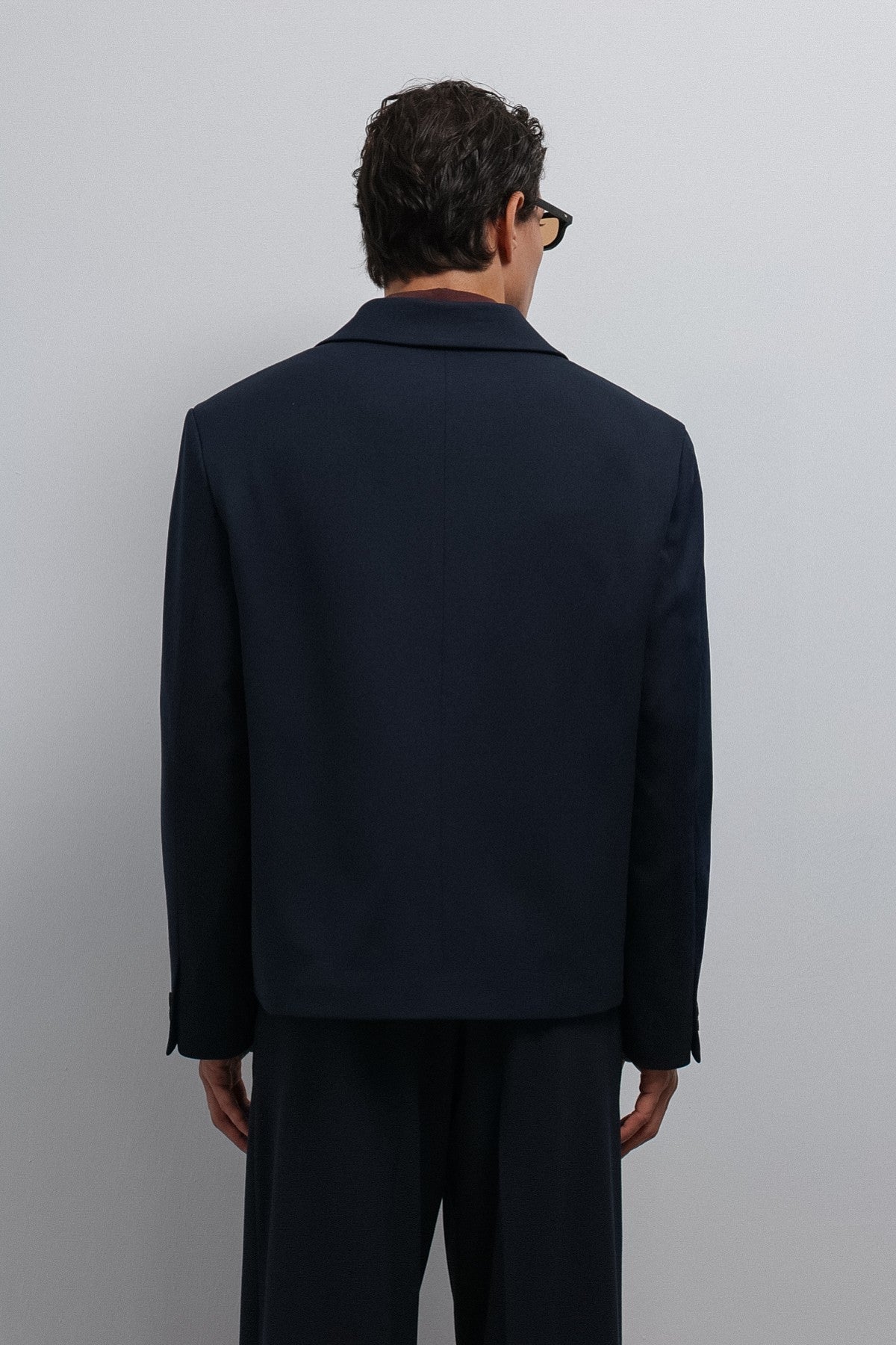 Antioch Kruvaze Relax Crop-Fit Blazer Jacket
