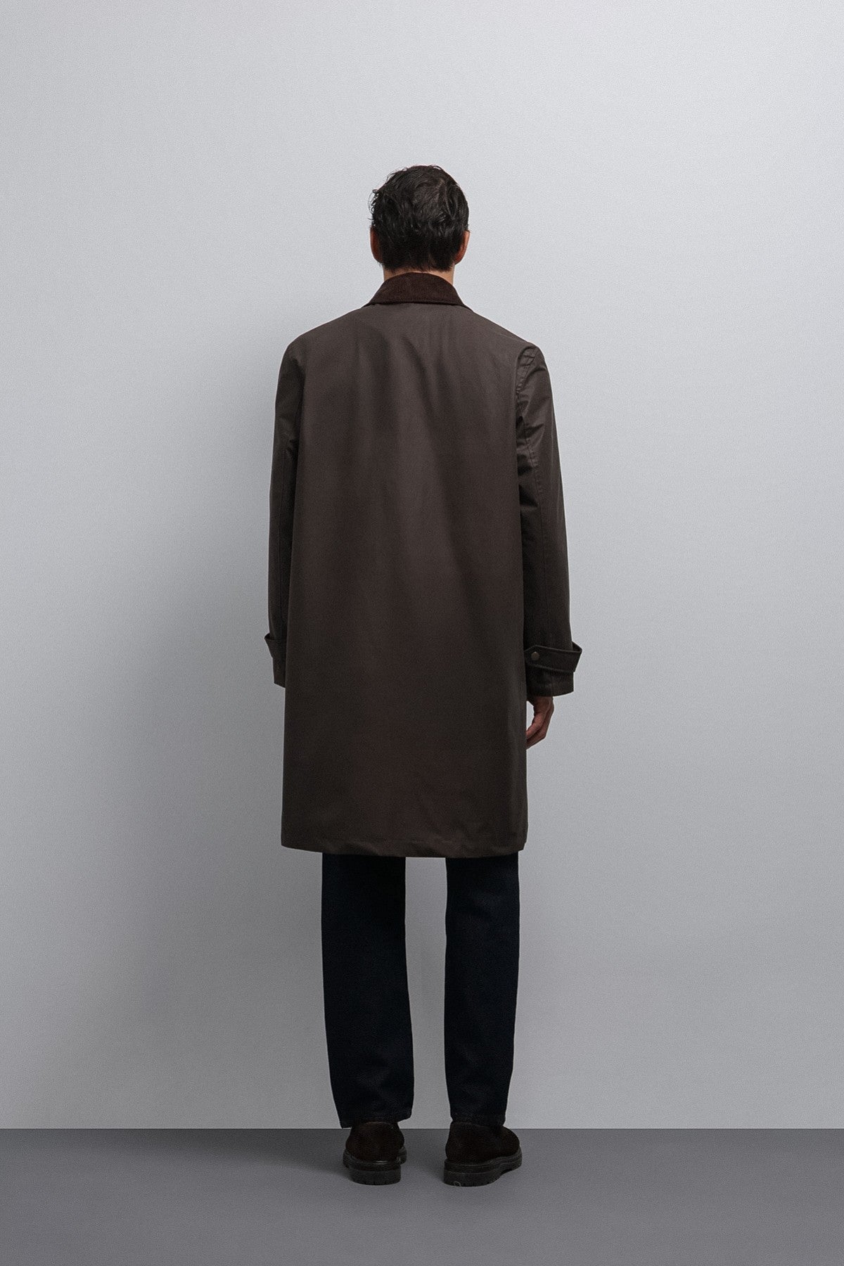 Antioch Contrast Collar Technical Men's Trench Coat