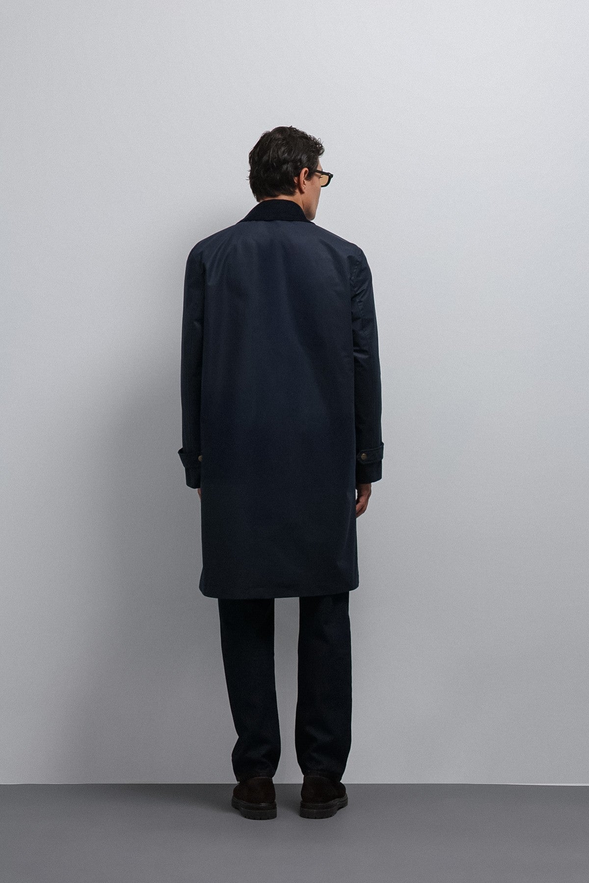Antioch Contrast Collar Technical Men's Trench Coat