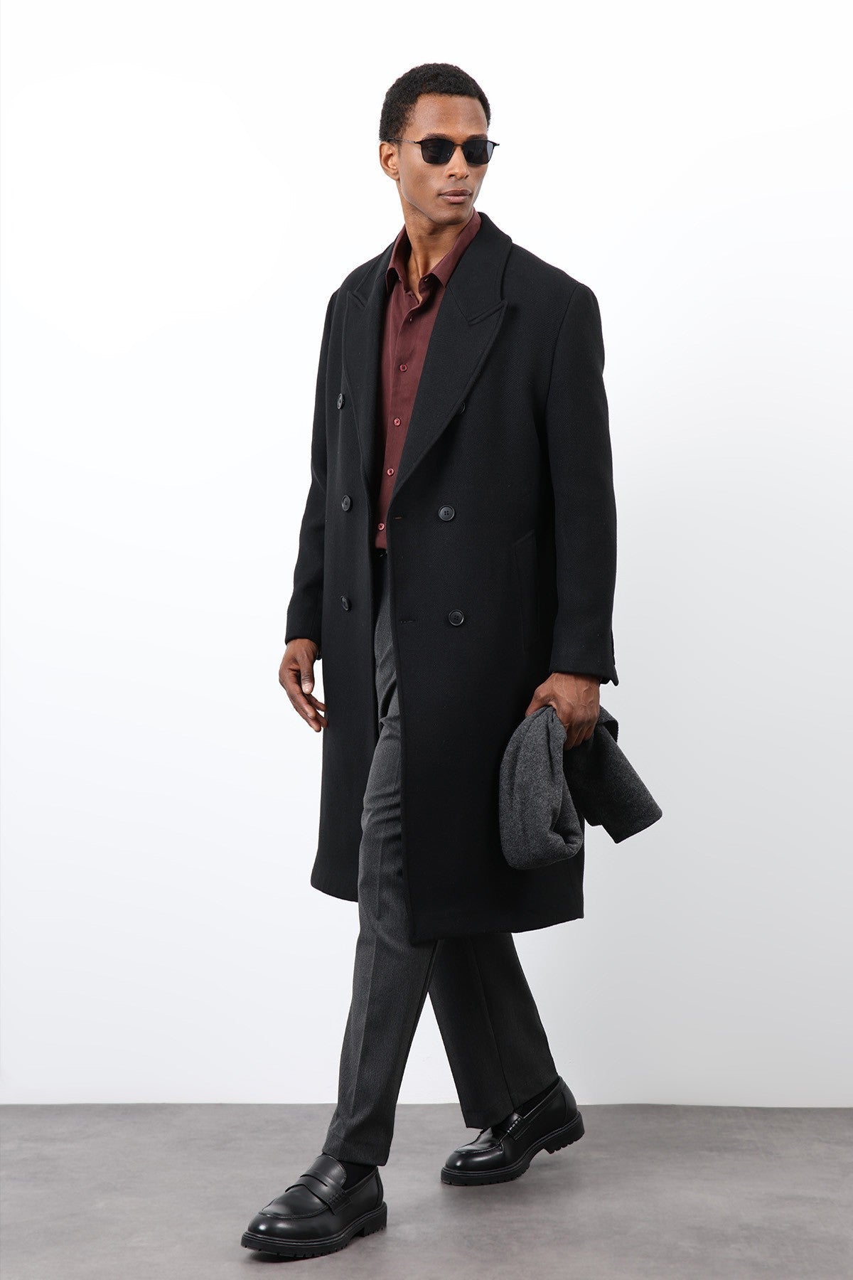 Antioch Wool-Blend Double-Breasted Men's Coat