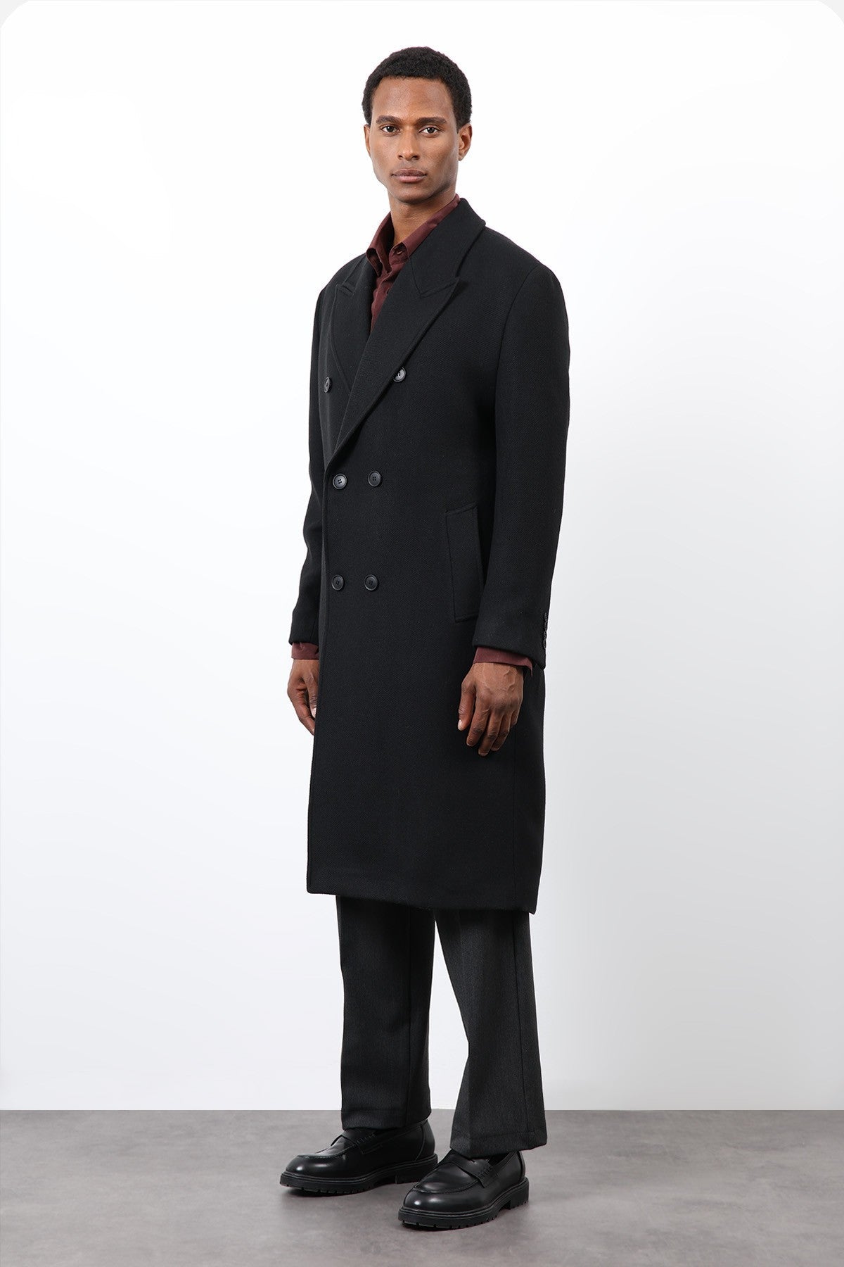 Antioch Wool-Blend Double-Breasted Men's Coat