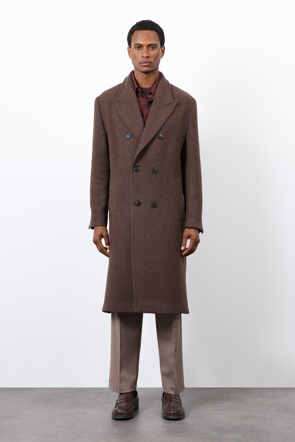 Antioch Wool-Blend Double-Breasted Men's Coat