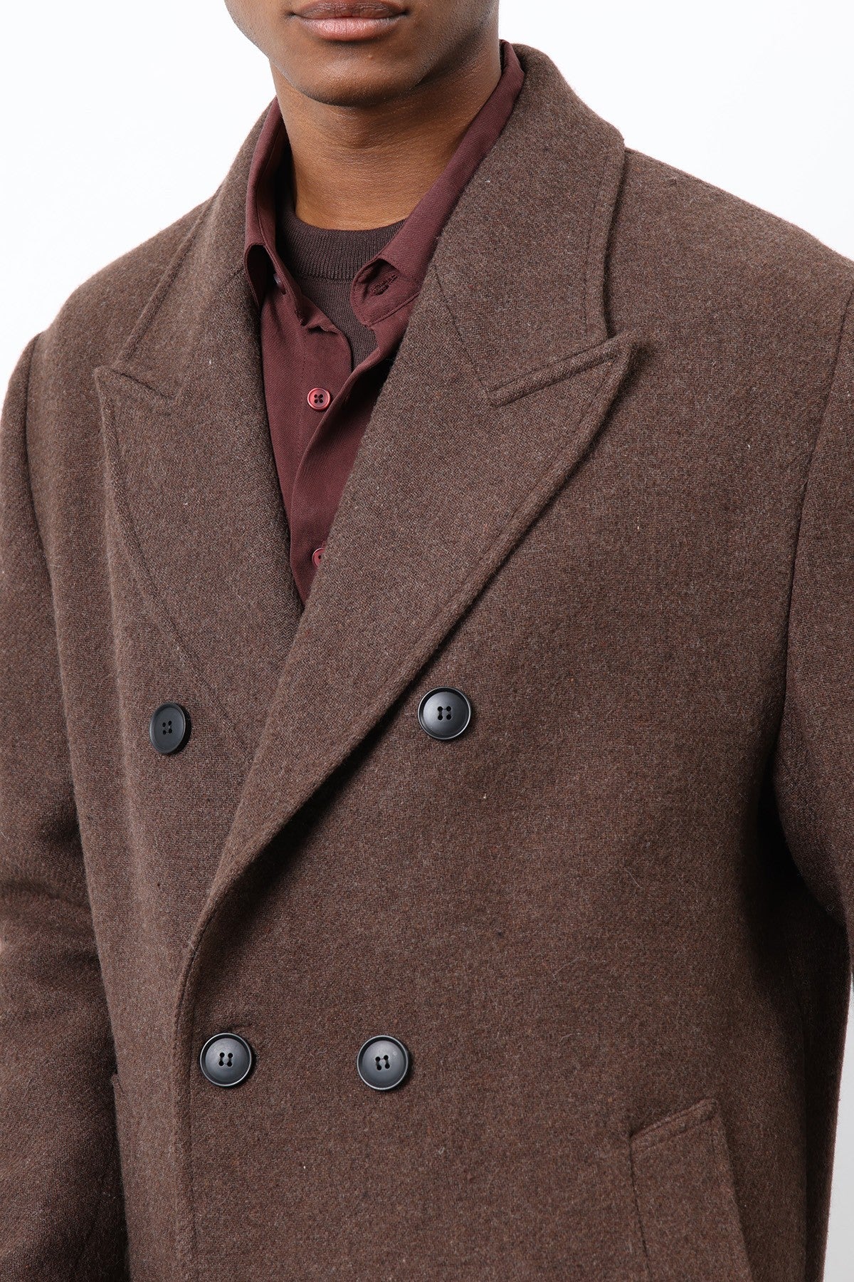 Antioch Wool-Blend Double-Breasted Men's Coat