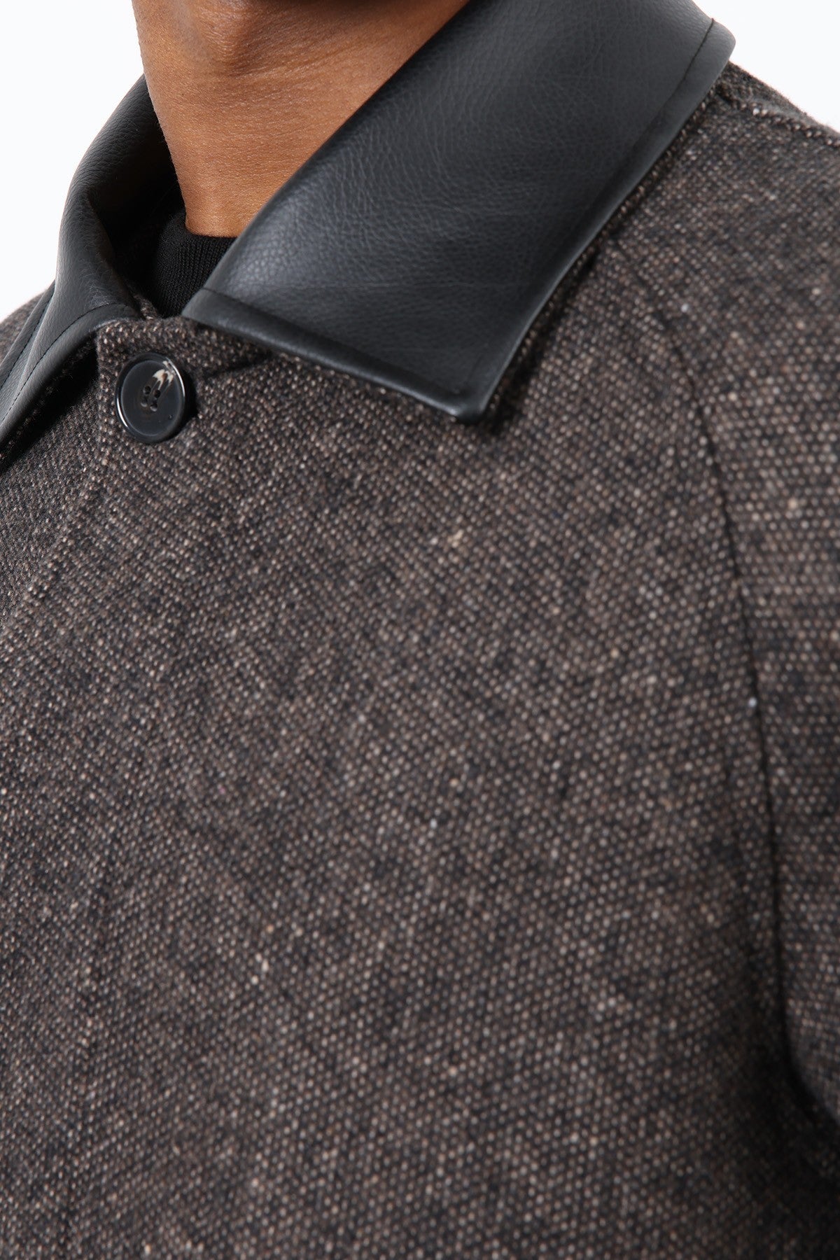 Antioch Men's Wool-Blend Coat with Contrast Collar