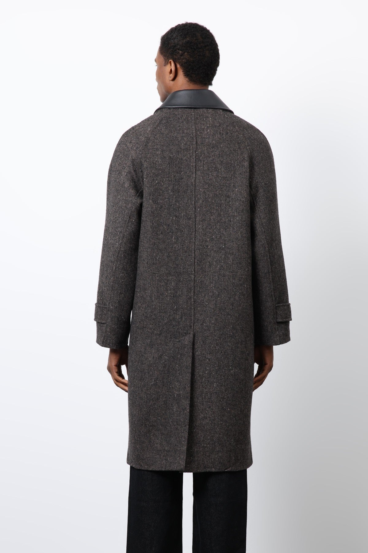 Antioch Men's Wool-Blend Coat with Contrast Collar