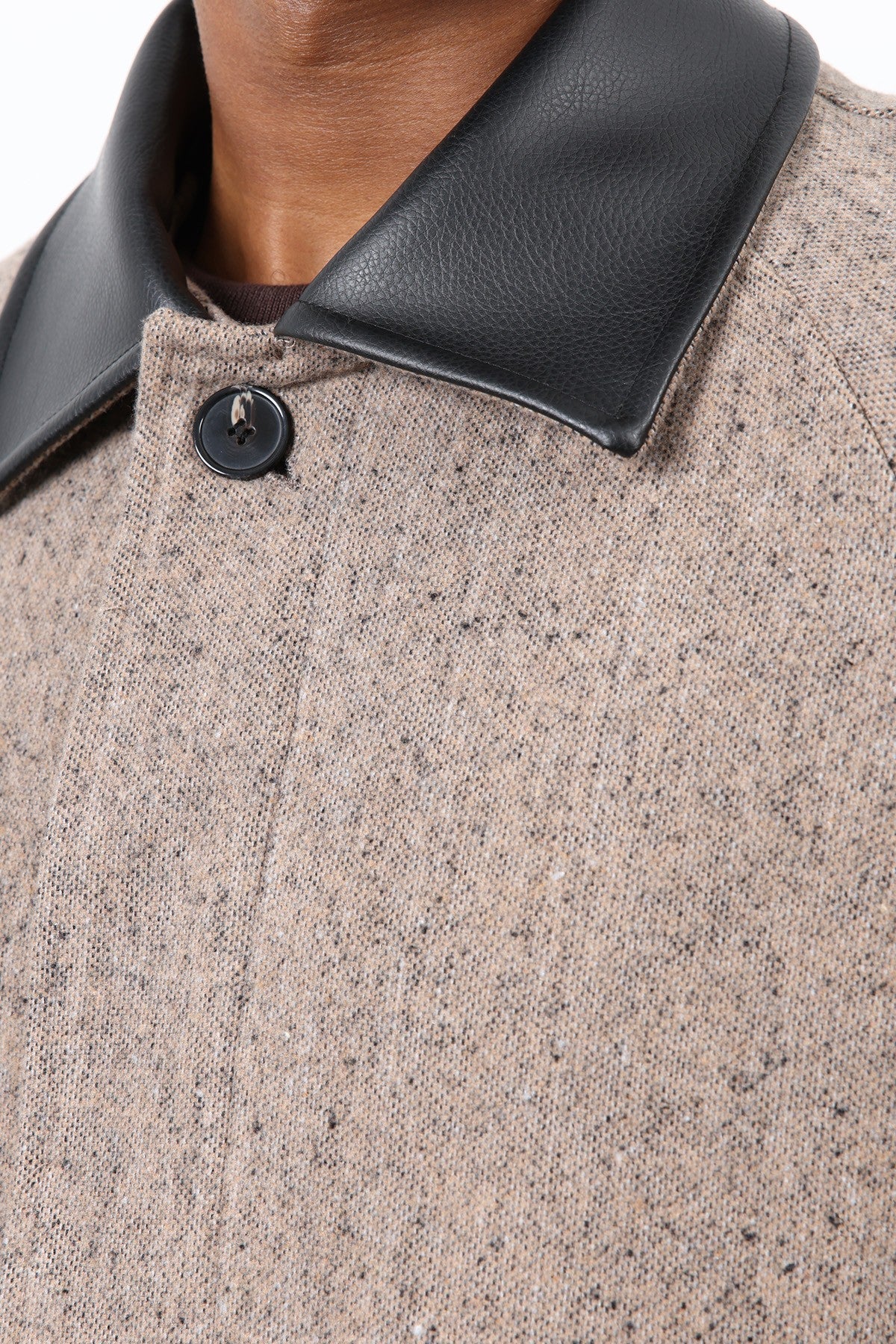 Antioch Men's Wool-Blend Coat with Contrast Collar