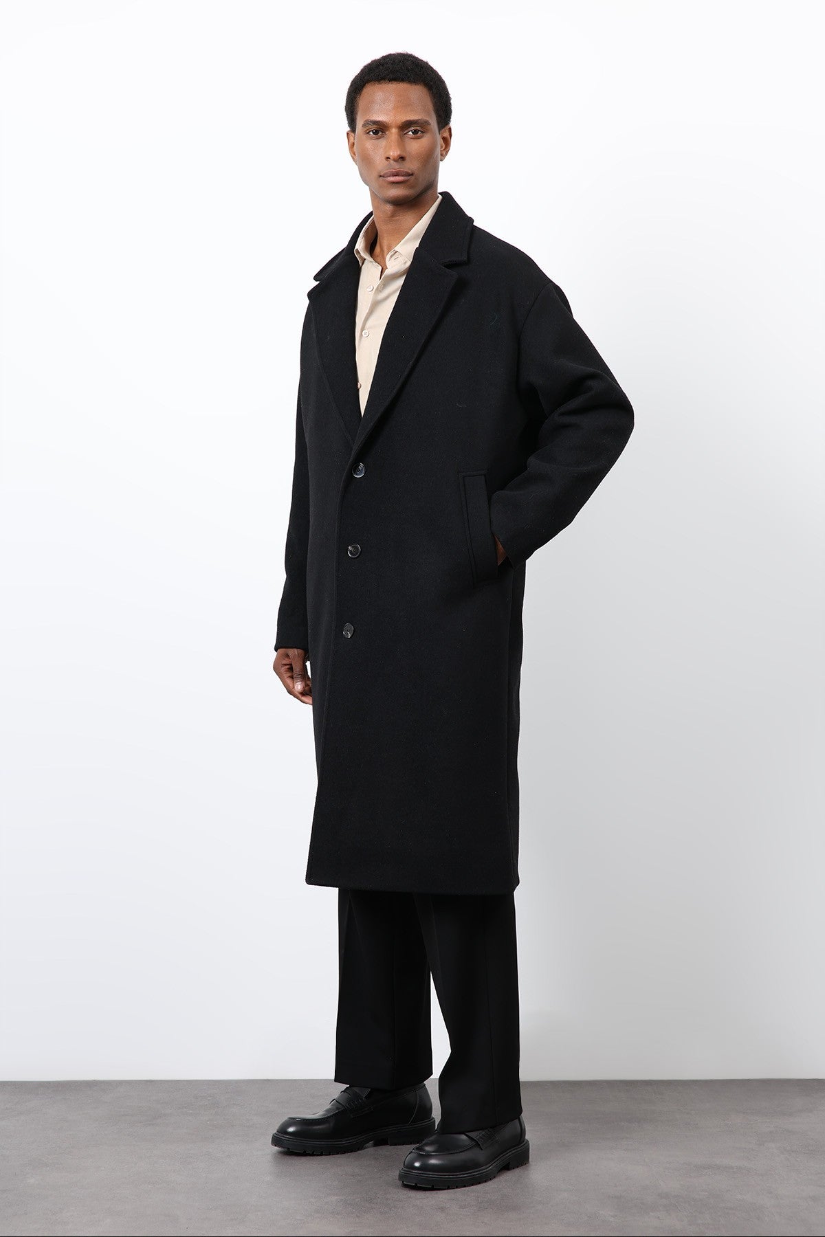 Antioch Wool-Blend Oversized Men's Coat