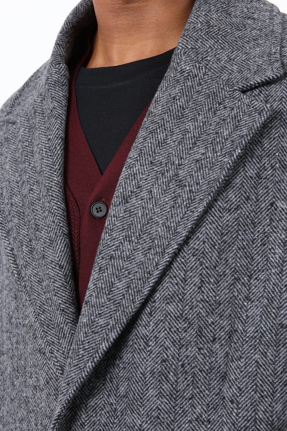 Antioch Relax Fit Herringbone-Patterned Men's Coat
