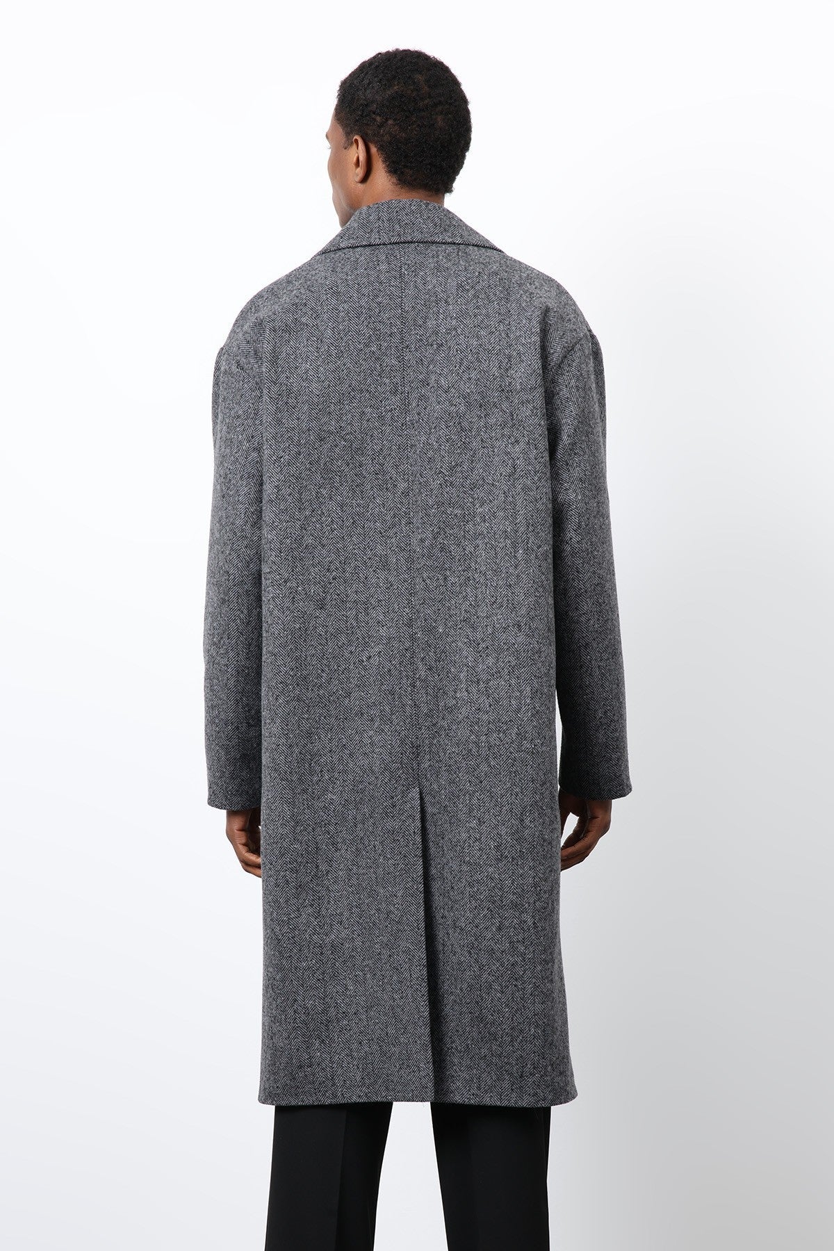 Antioch Relax Fit Herringbone-Patterned Men's Coat