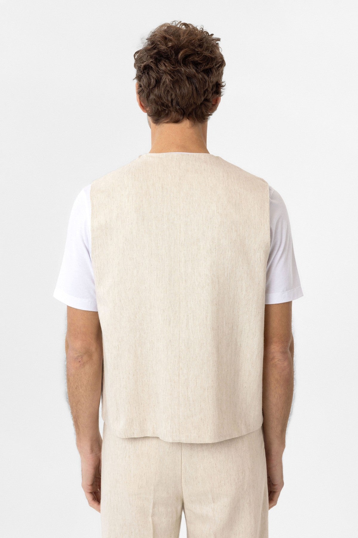 Antioch Relax Fit Men's Linen-Blend Vest
