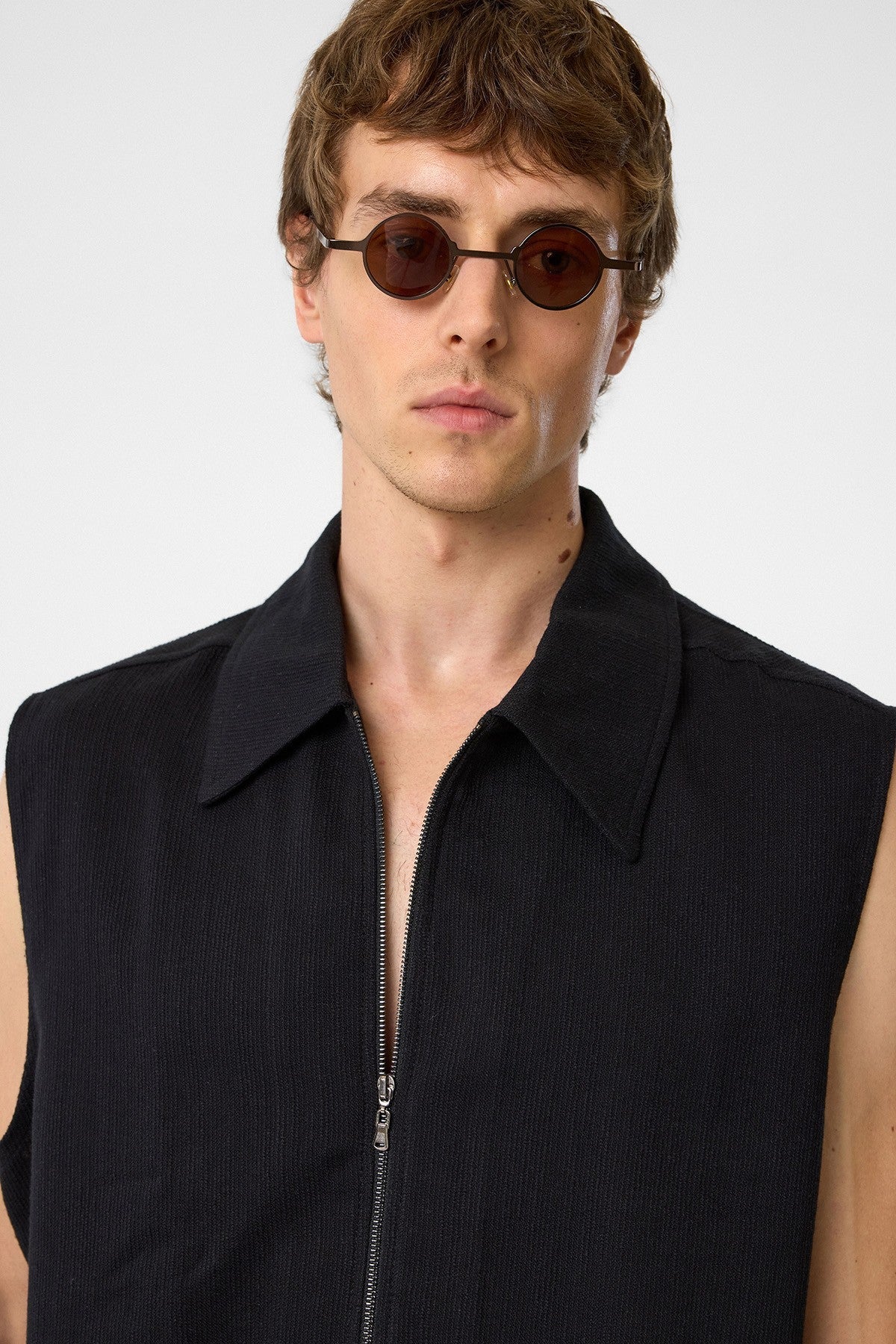 Antioch Textured Polo-Neck Men's Vest