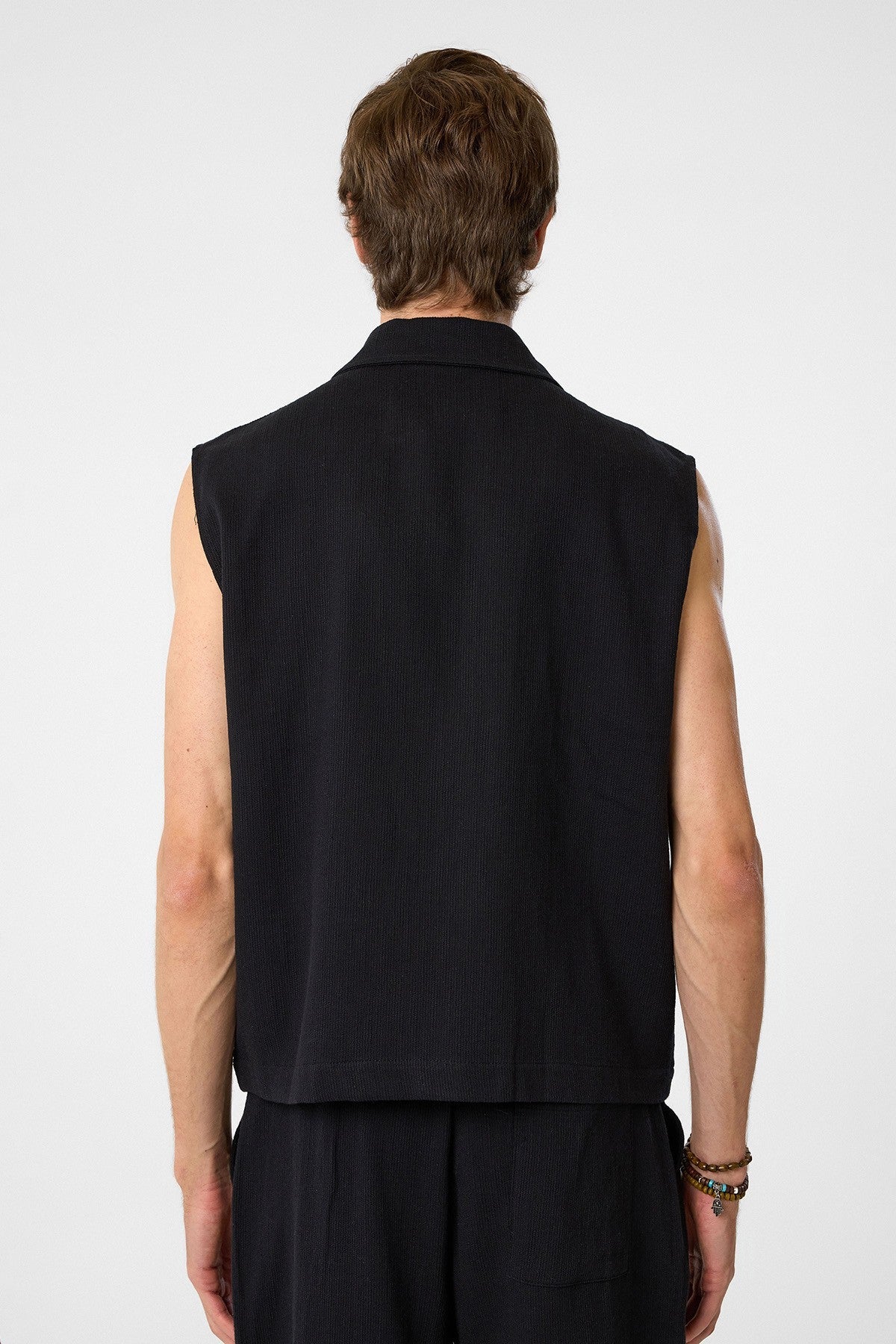 Antioch Textured Polo-Neck Men's Vest