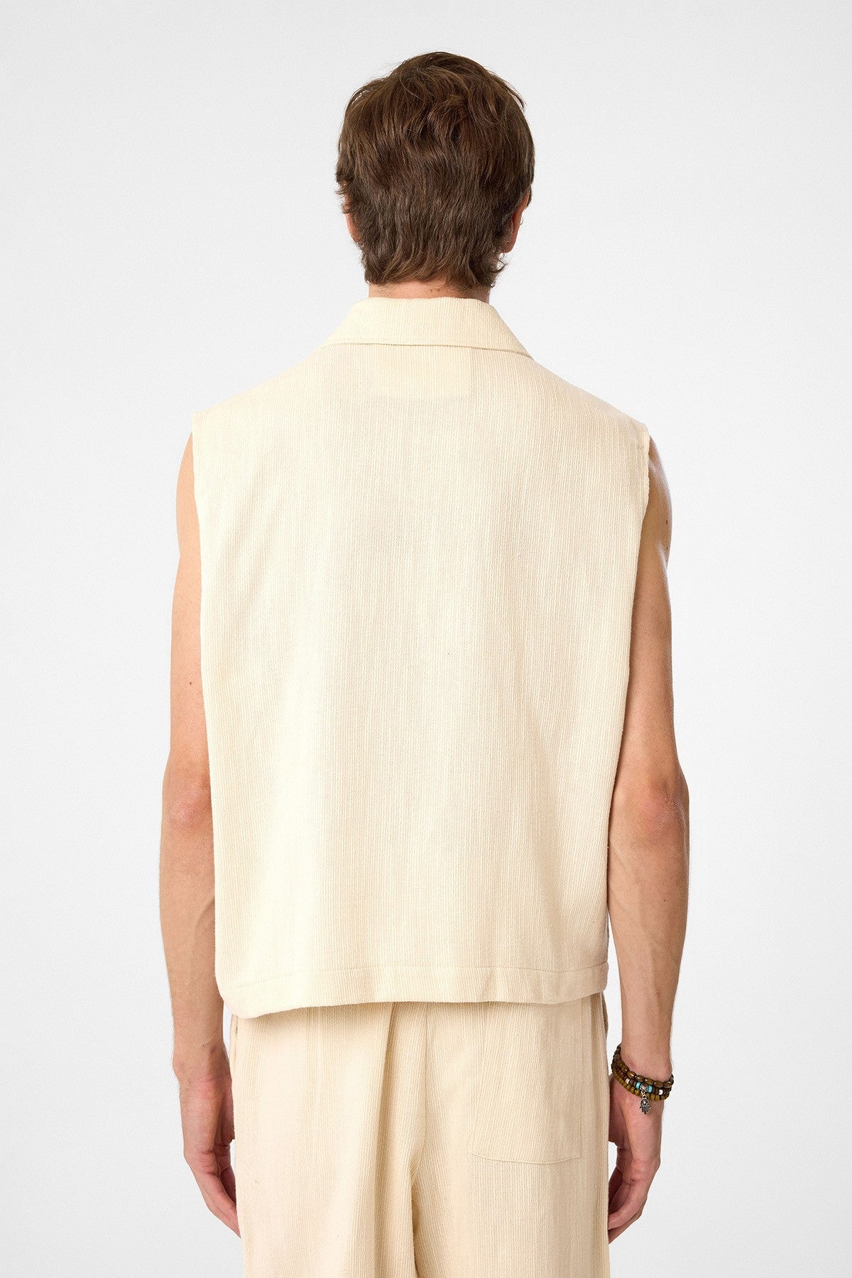 Antioch Textured Polo-Neck Men's Vest