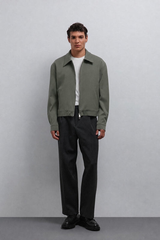 Men's Zipper-Front Seasonal Jacket