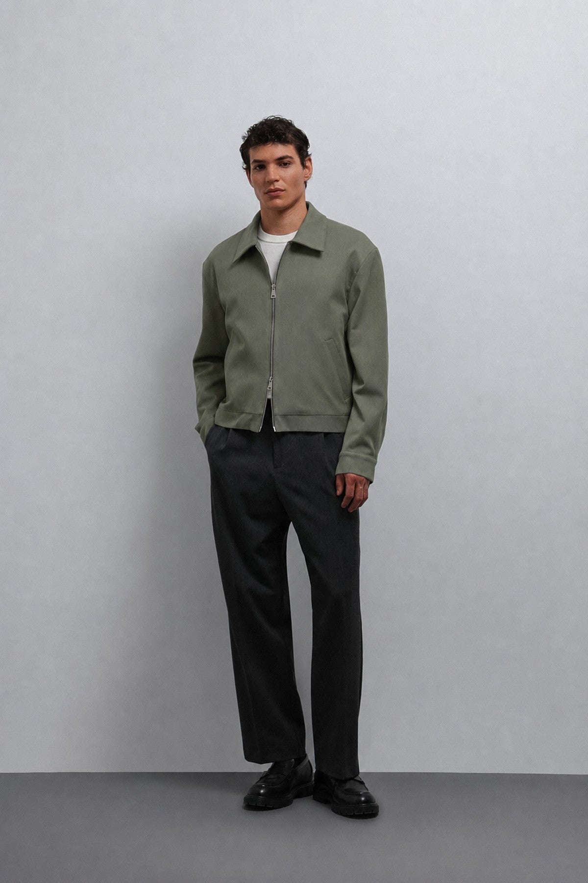 Men's Zipper-Front Seasonal Jacket