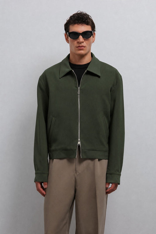 Men's Zipper-Front Seasonal Jacket