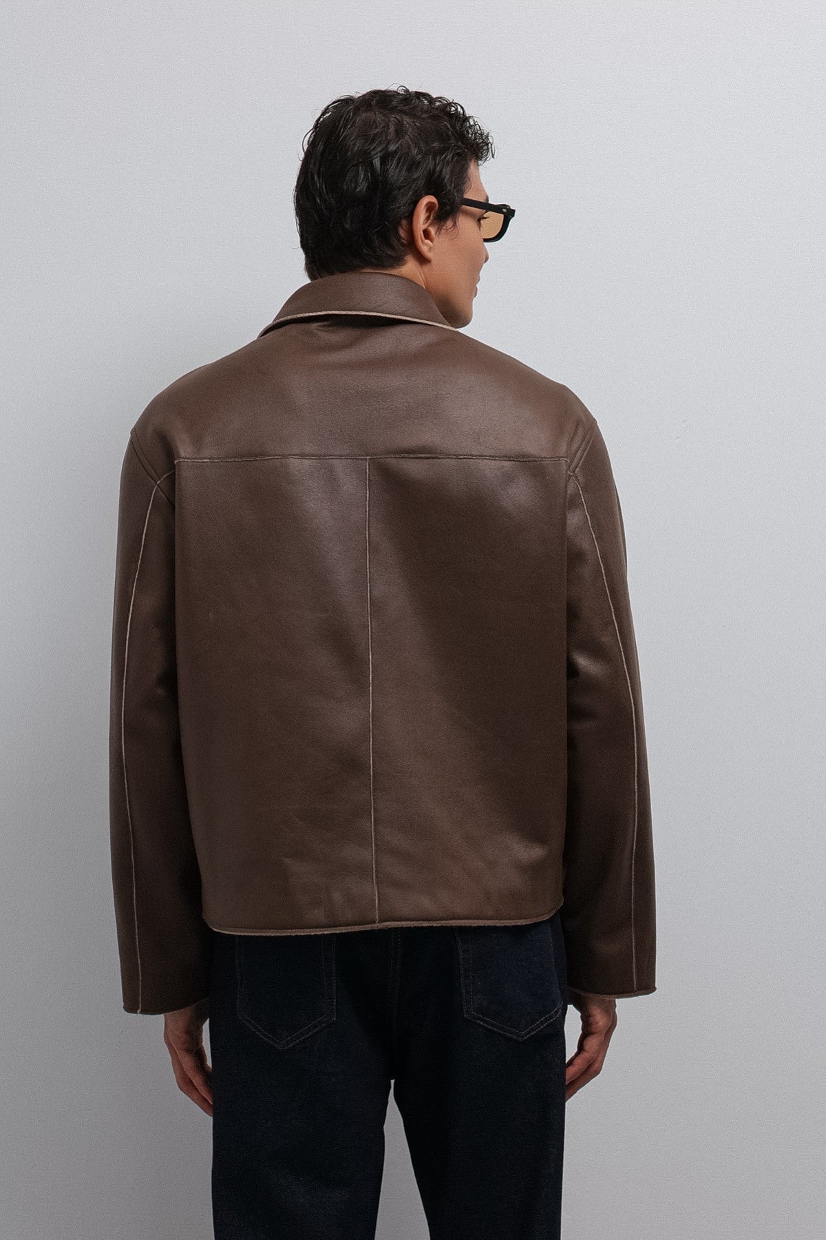 Antioch Relax Fit Synthetic Leather Men's Jacket