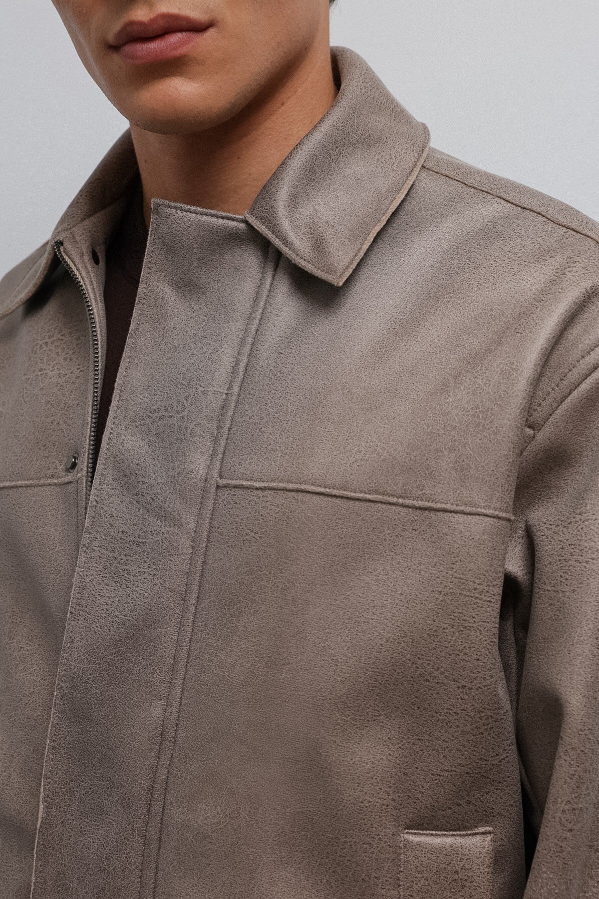 Antioch Relax Fit Synthetic Leather Men's Jacket