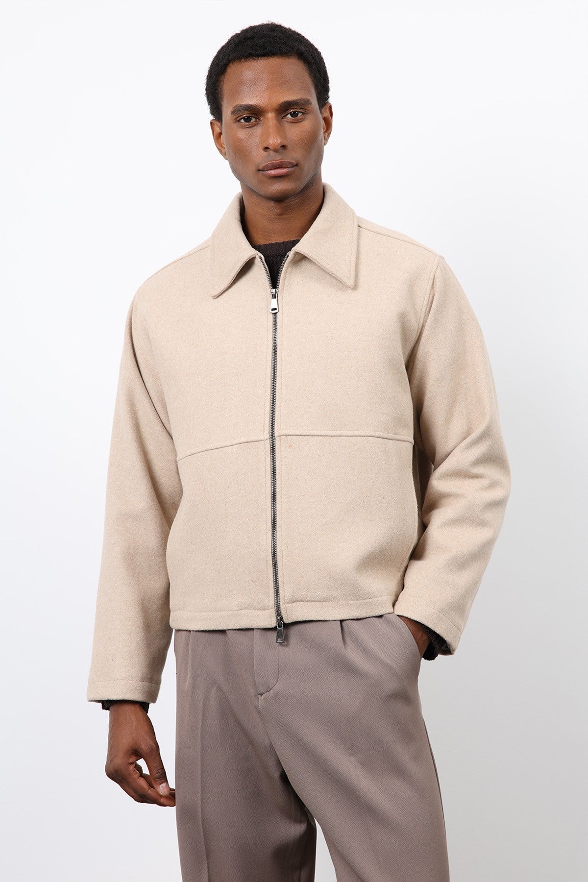 Antioch Regular Fit Textured Men's Jacket