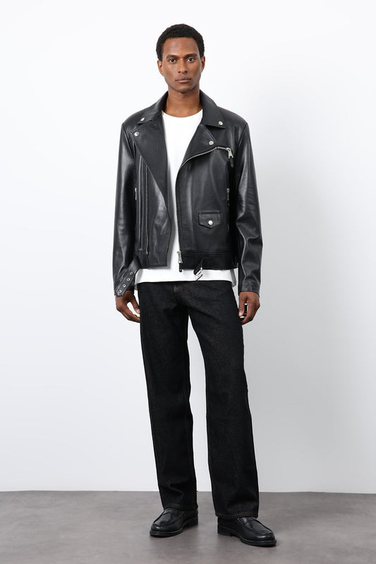 Antioch 100% Leather Biker Jacket