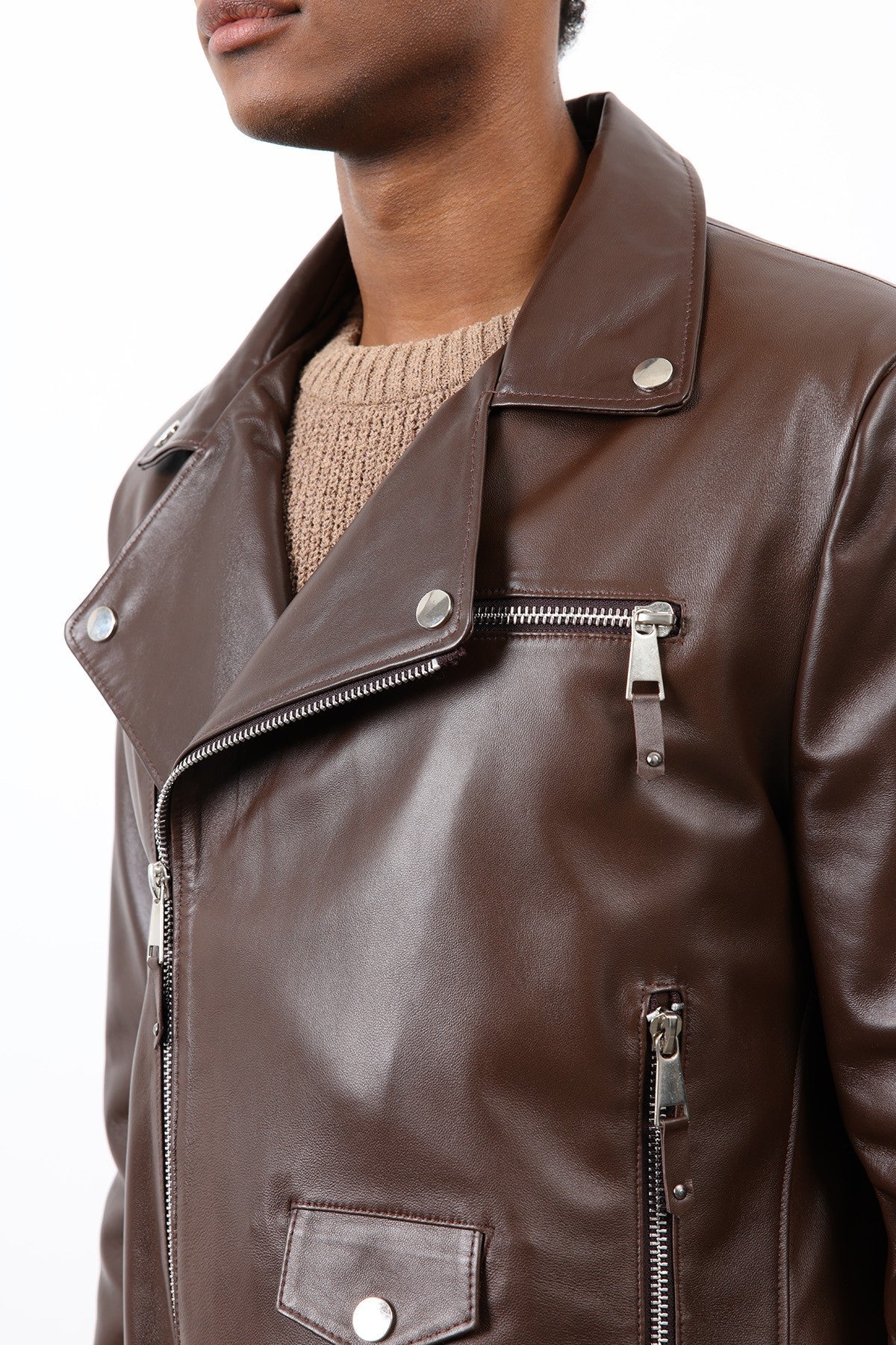 Antioch 100% Leather Biker Jacket