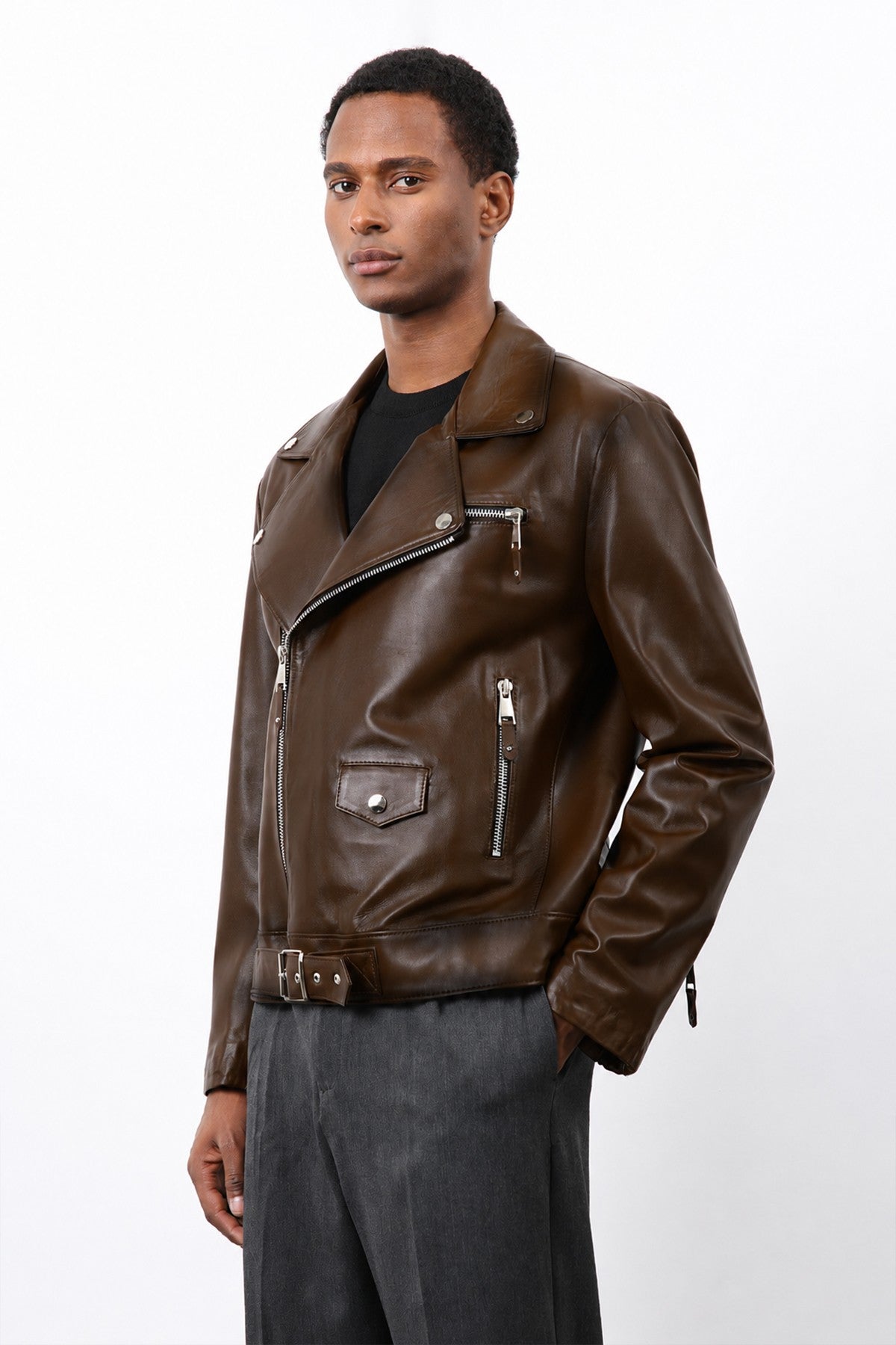 100% Leather Biker Jacket
