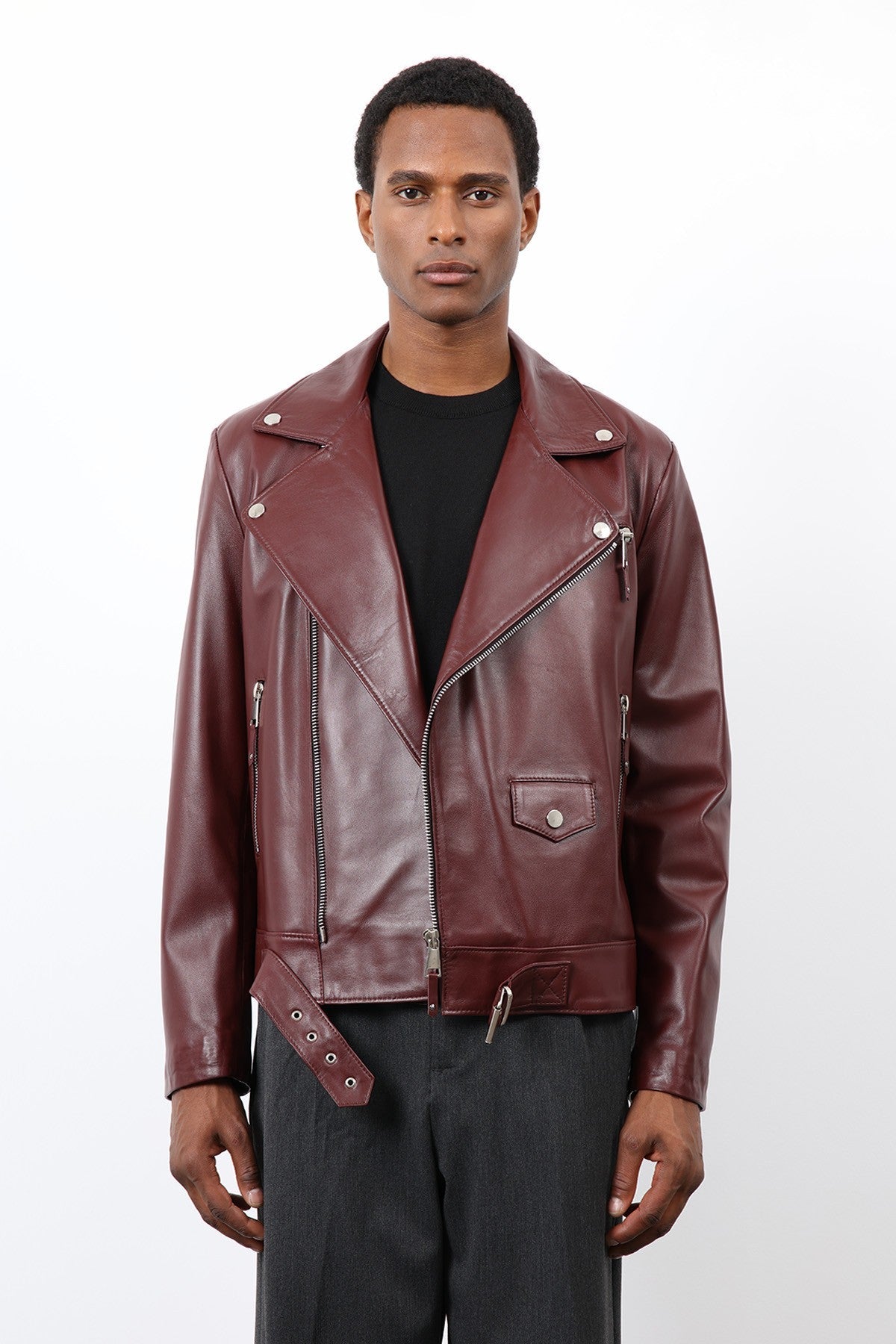 Antioch 100% Leather Biker Jacket