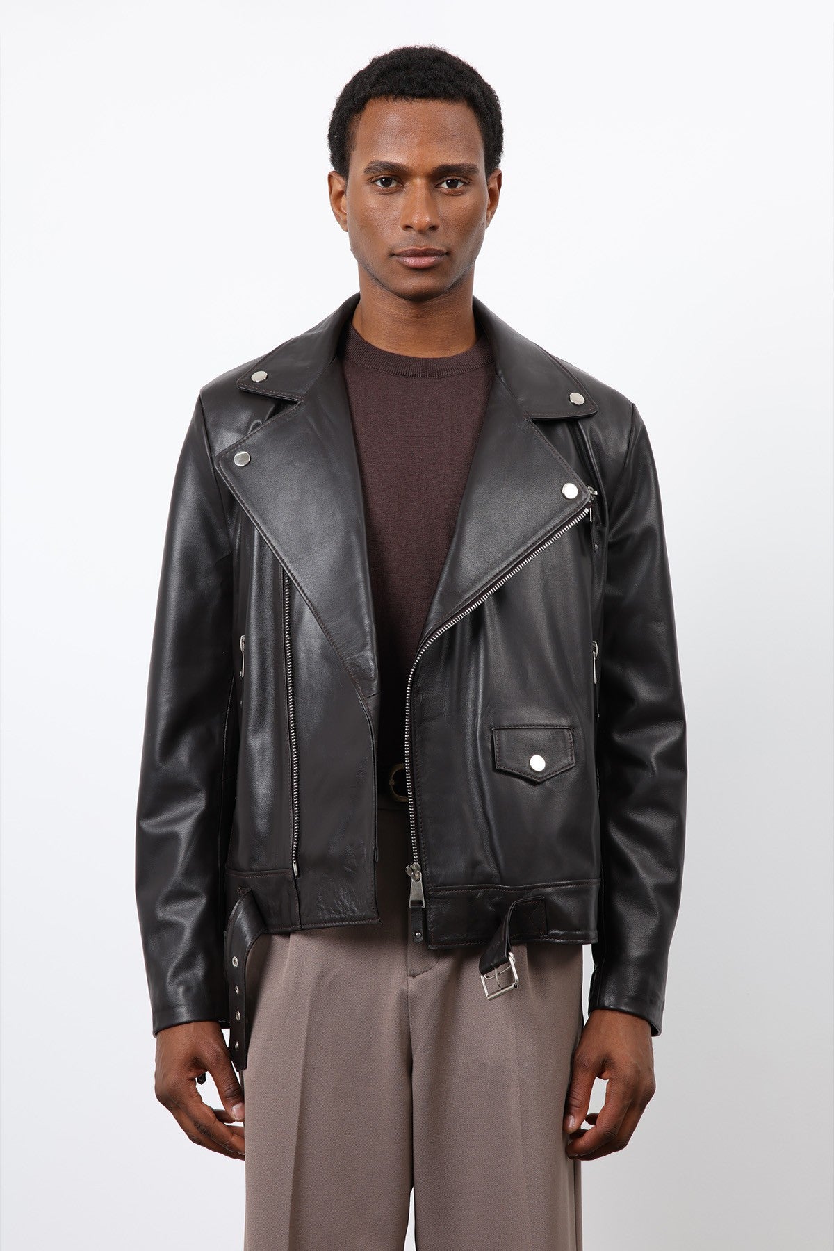 Antioch 100% Leather Biker Jacket