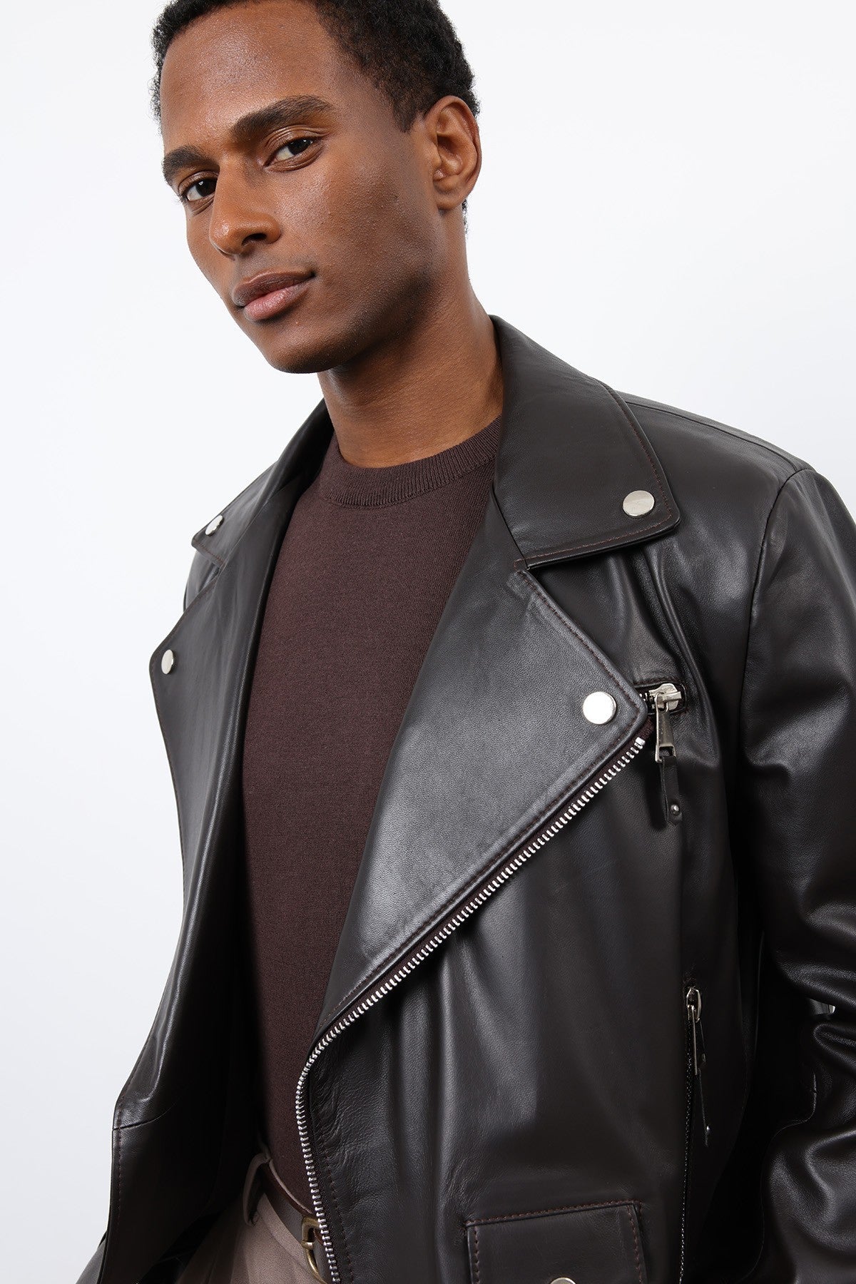 Antioch 100% Leather Biker Jacket