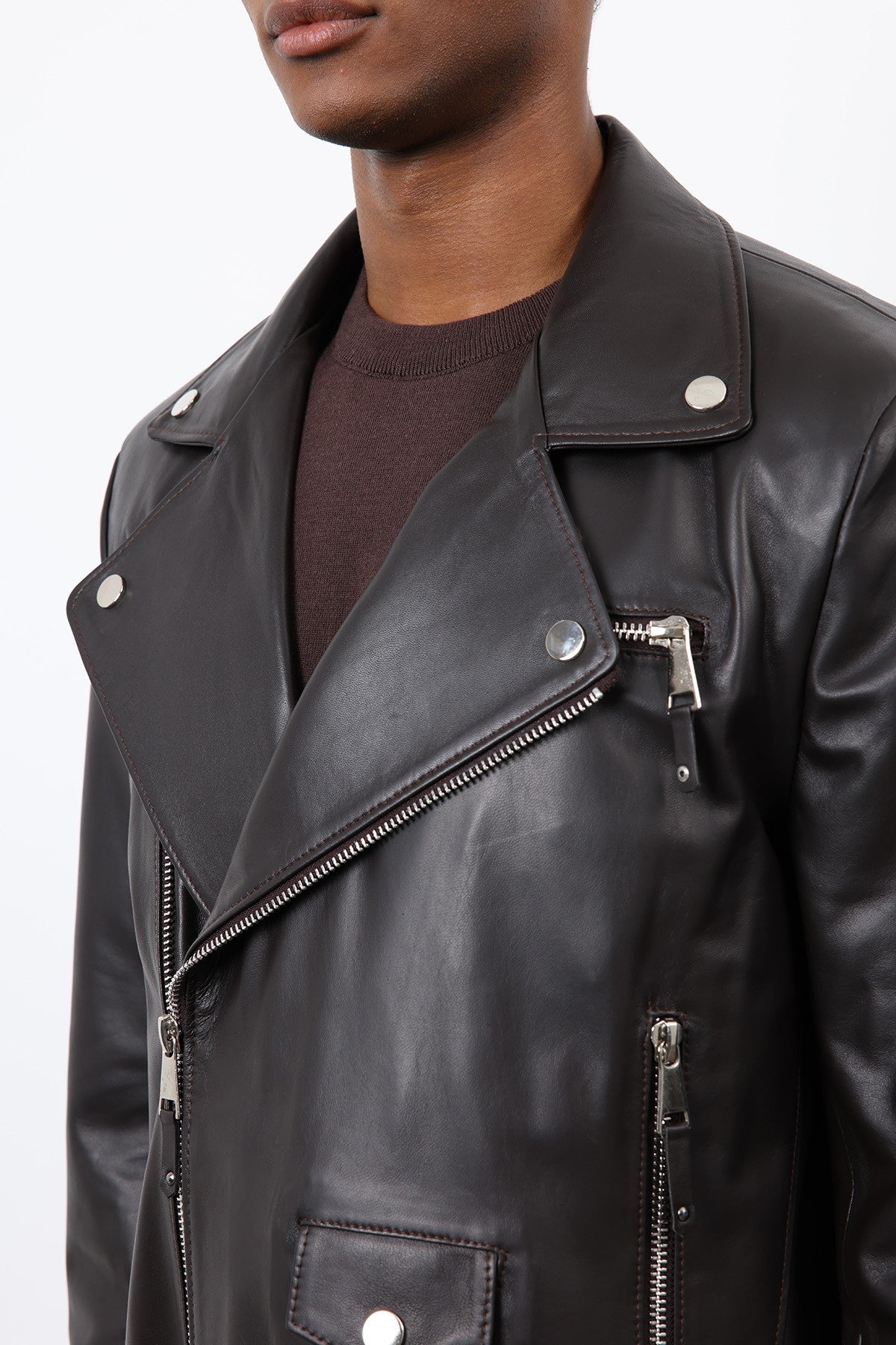 Antioch 100% Leather Biker Jacket