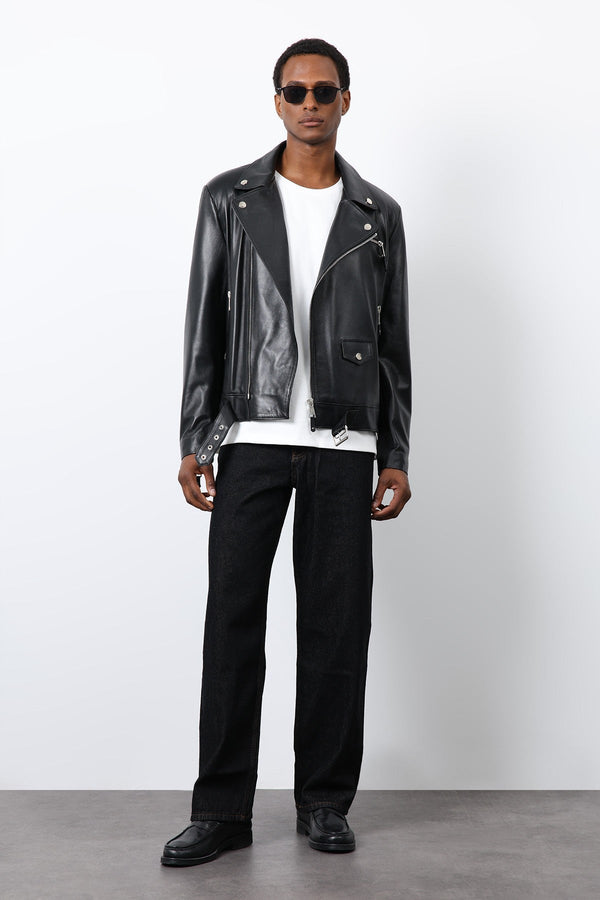Antioch 100% Leather Biker Jacket