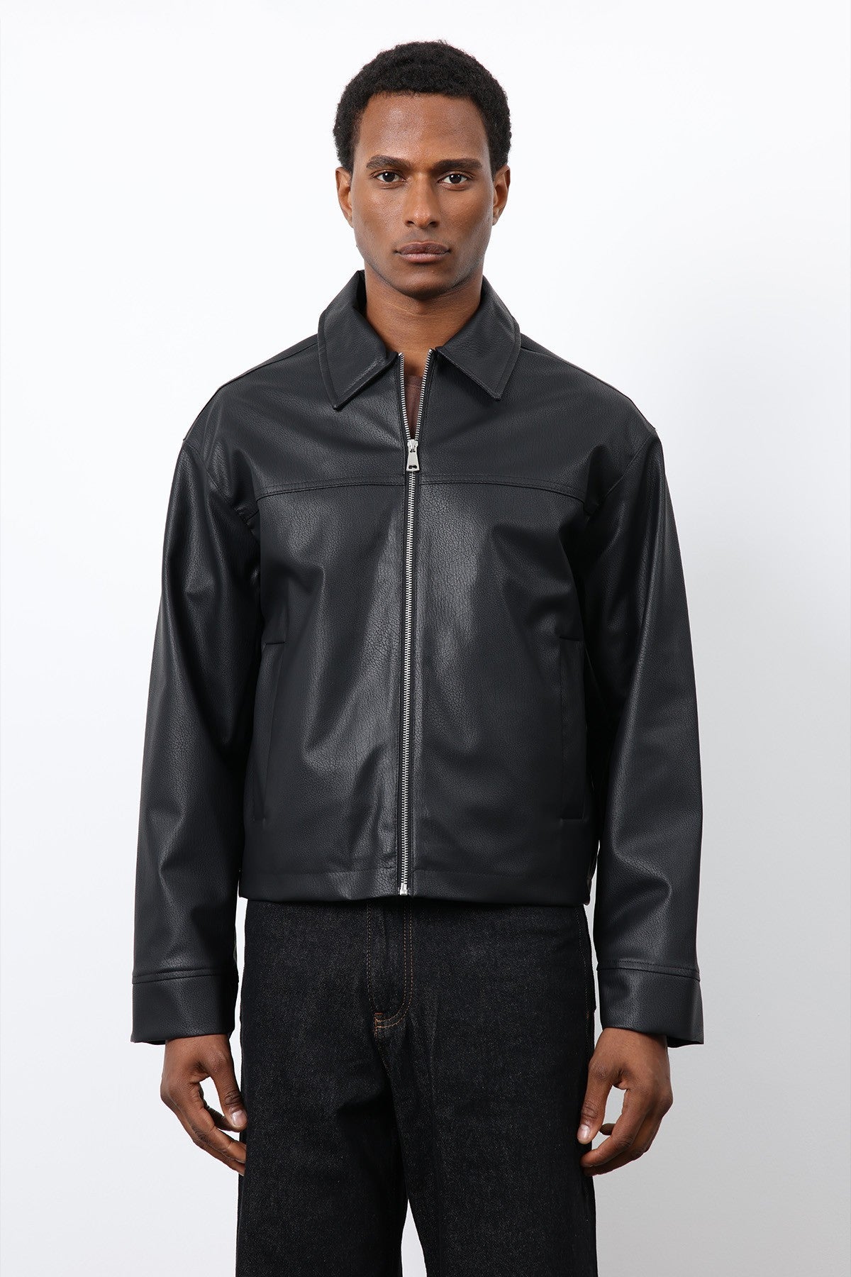 Antioch Relax Fit Men's Leather Jacket