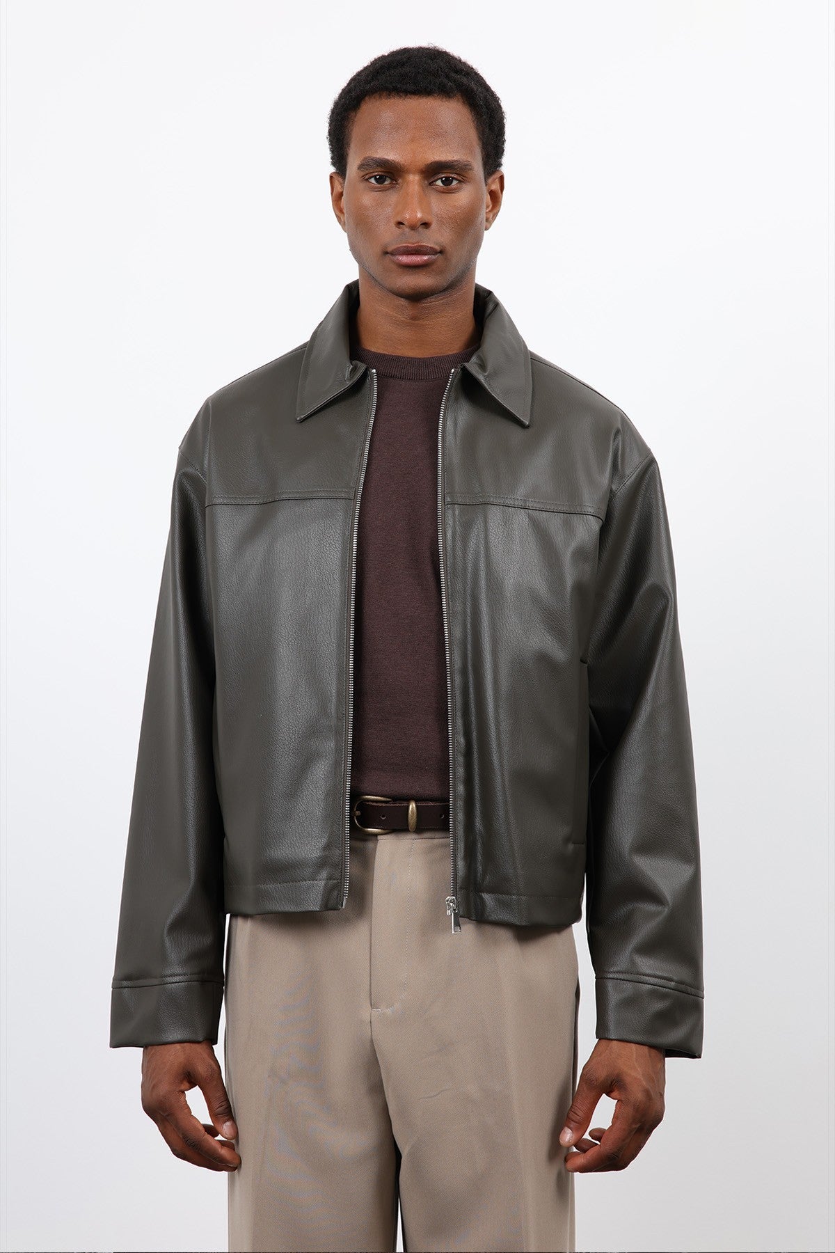 Antioch Relax Fit Men's Leather Jacket