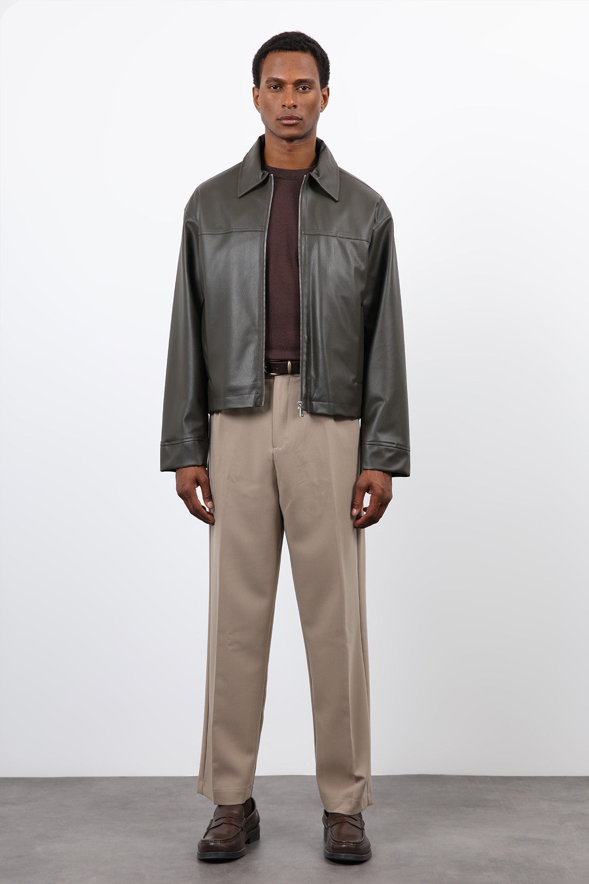 Antioch Relax Fit Men's Leather Jacket