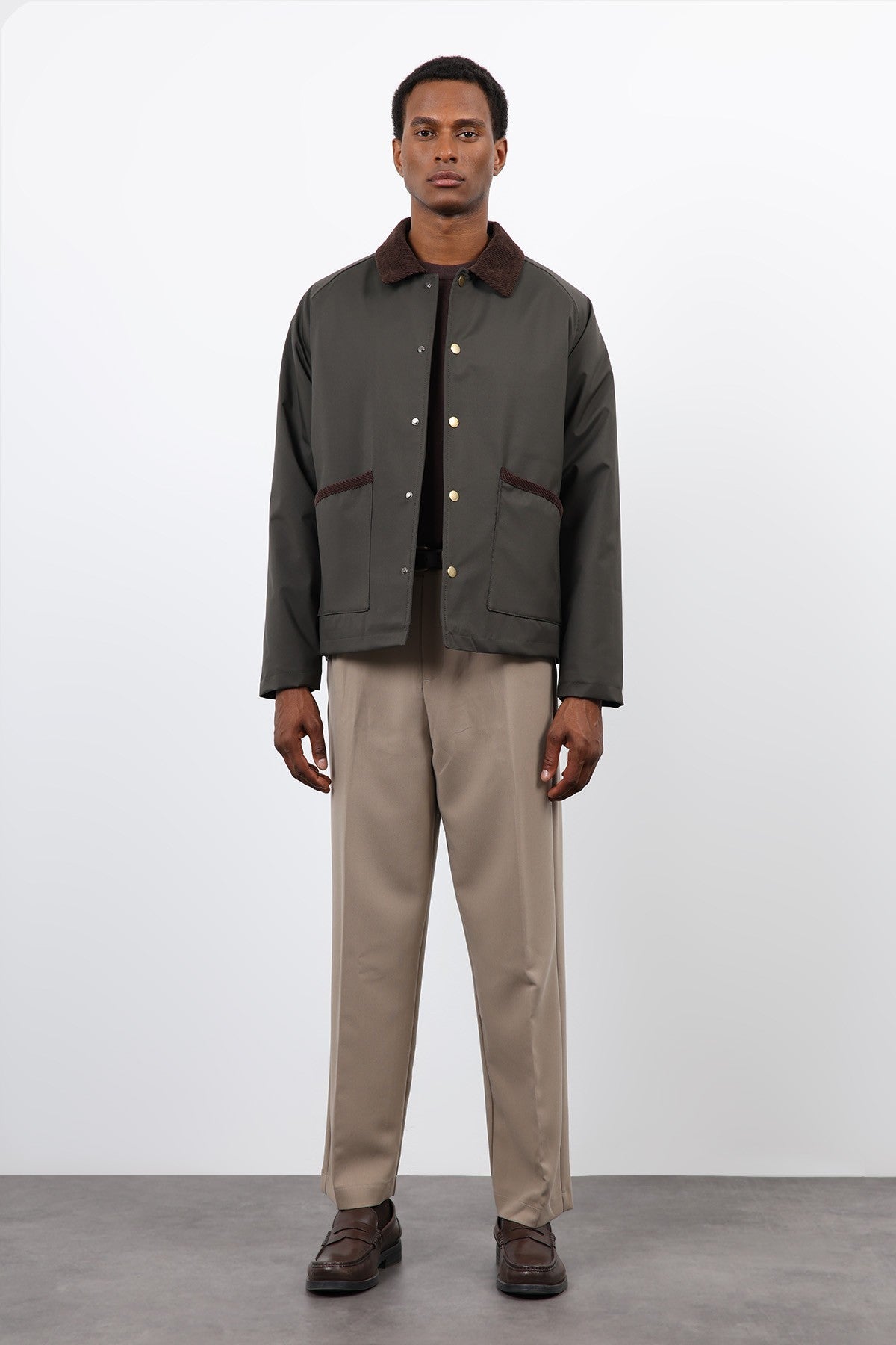 Antioch Contrast Collar Men's Jacket