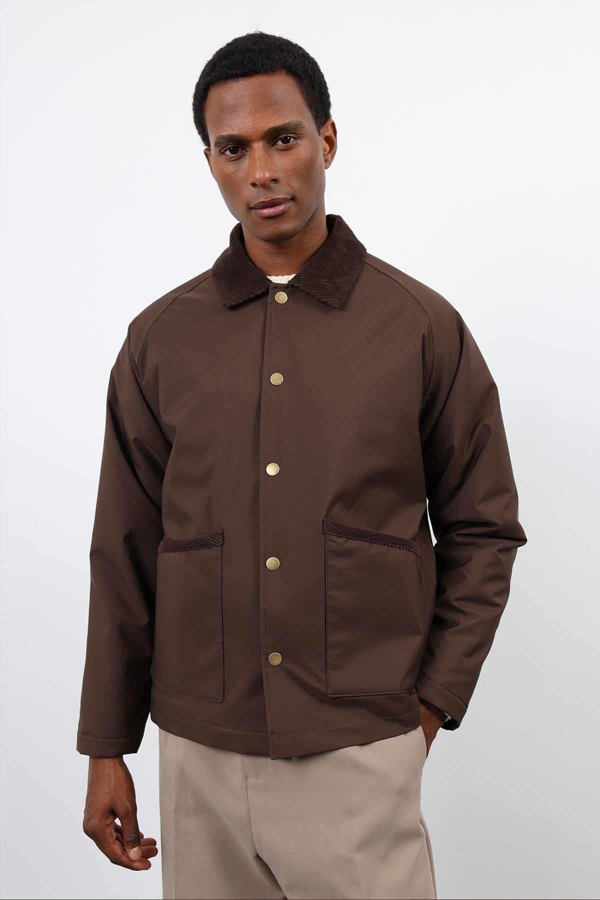 Antioch Contrast Collar Men's Jacket