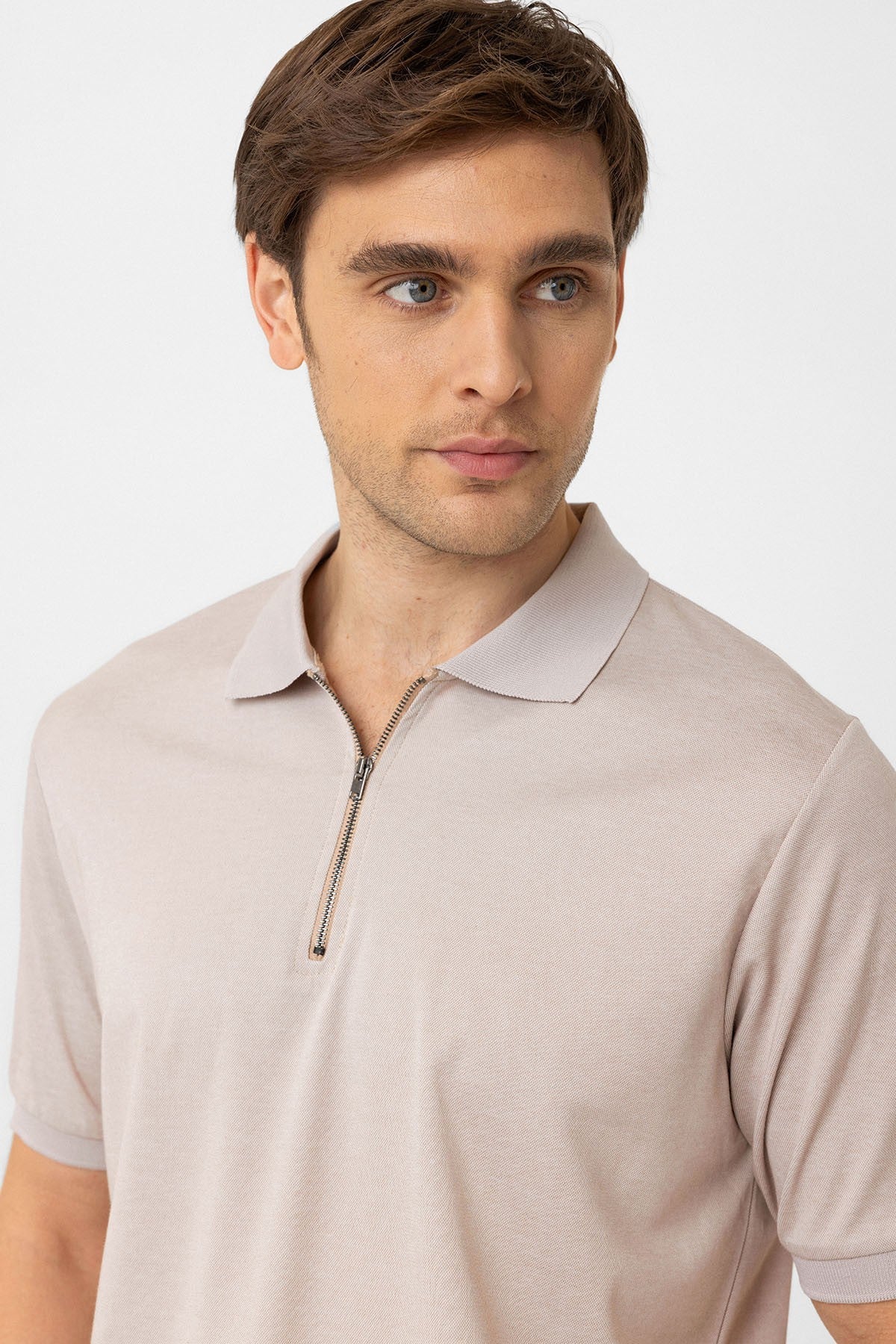Antioch Zipper Regular Fit Men's T-Shirt