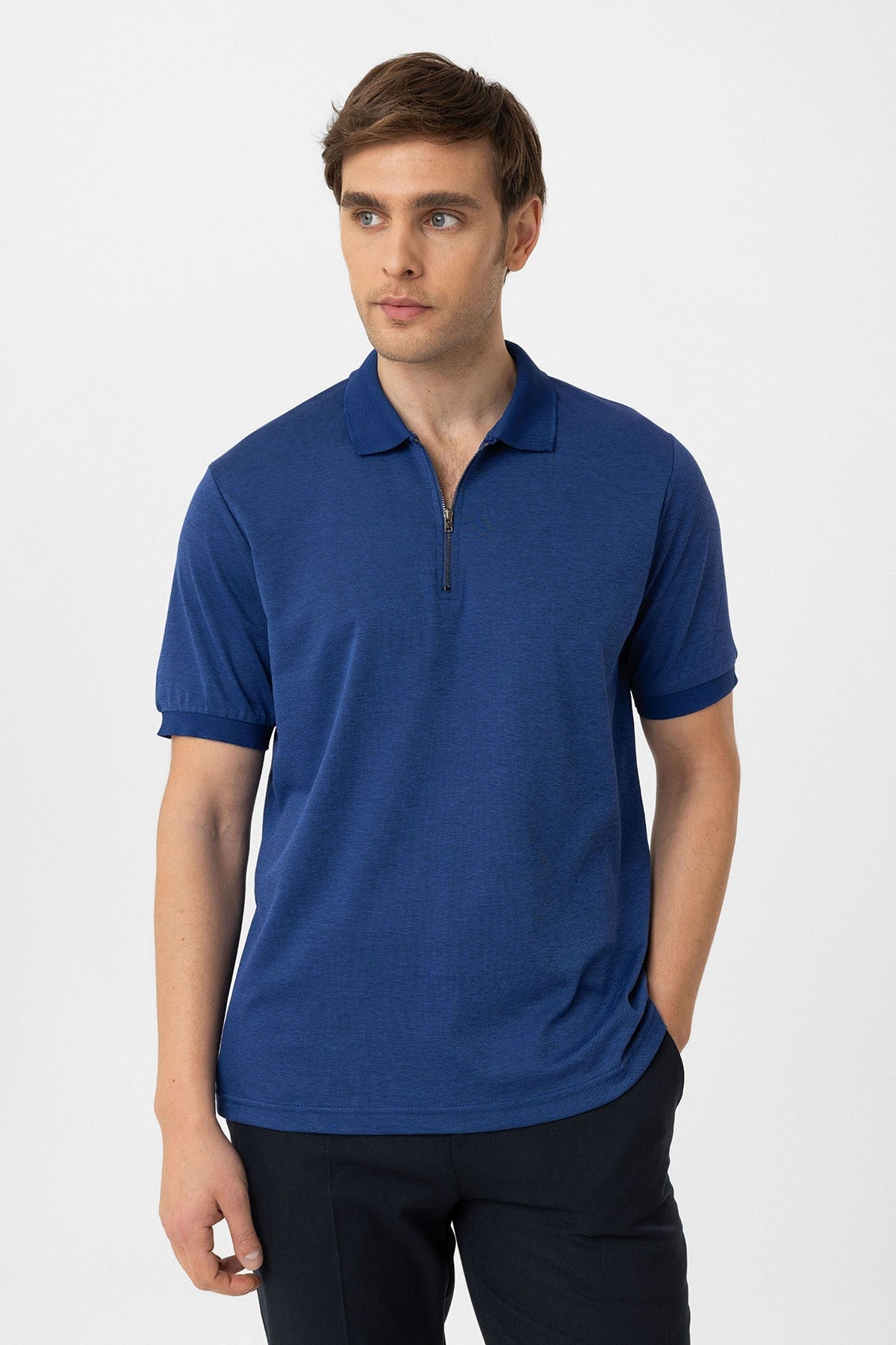 Antioch Zipper Regular Fit Men's T-Shirt