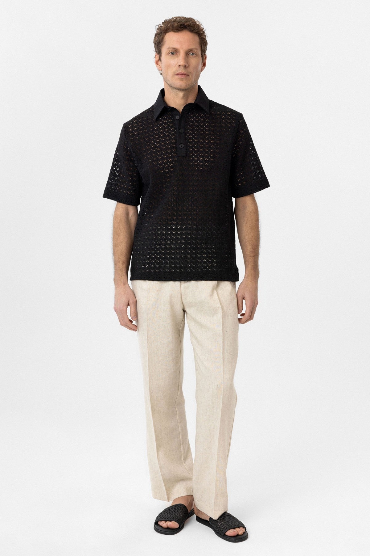Antioch Polo-Neck Knit Men's T-Shirt