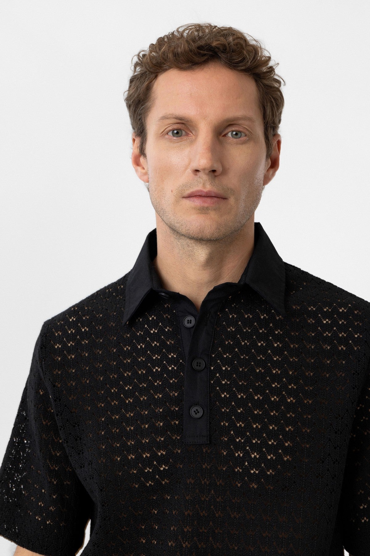 Antioch Polo-Neck Knit Men's T-Shirt