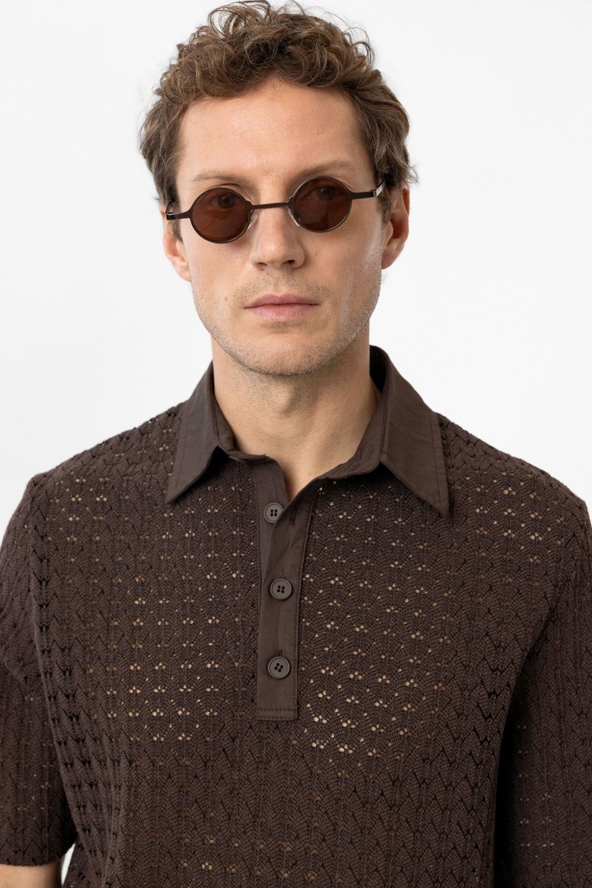 Antioch Polo-Neck Knit Men's T-Shirt